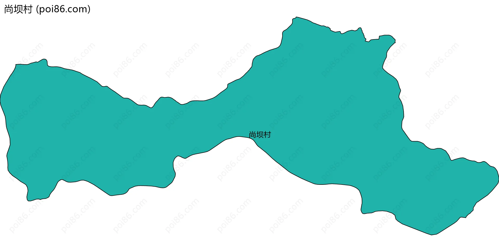 尚坝村边界地图