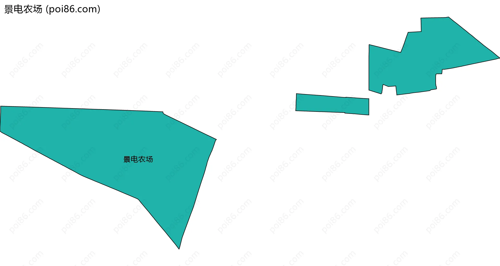 景电农场边界地图