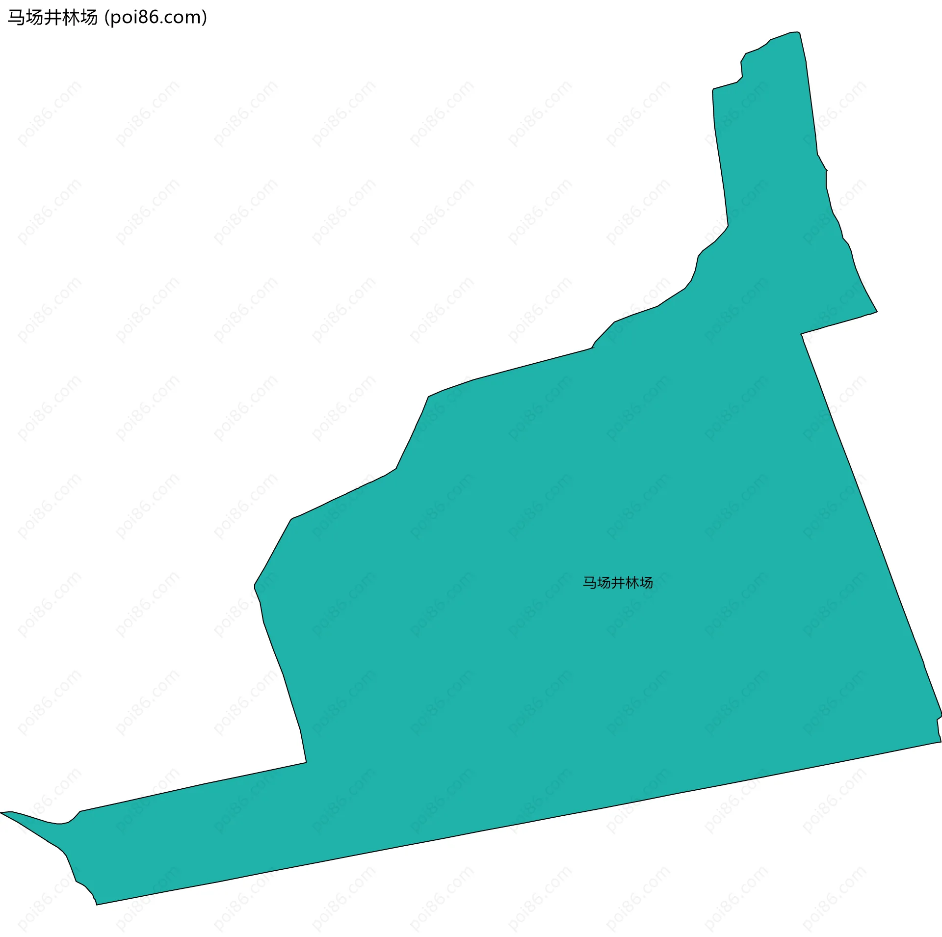 马场井林场边界地图