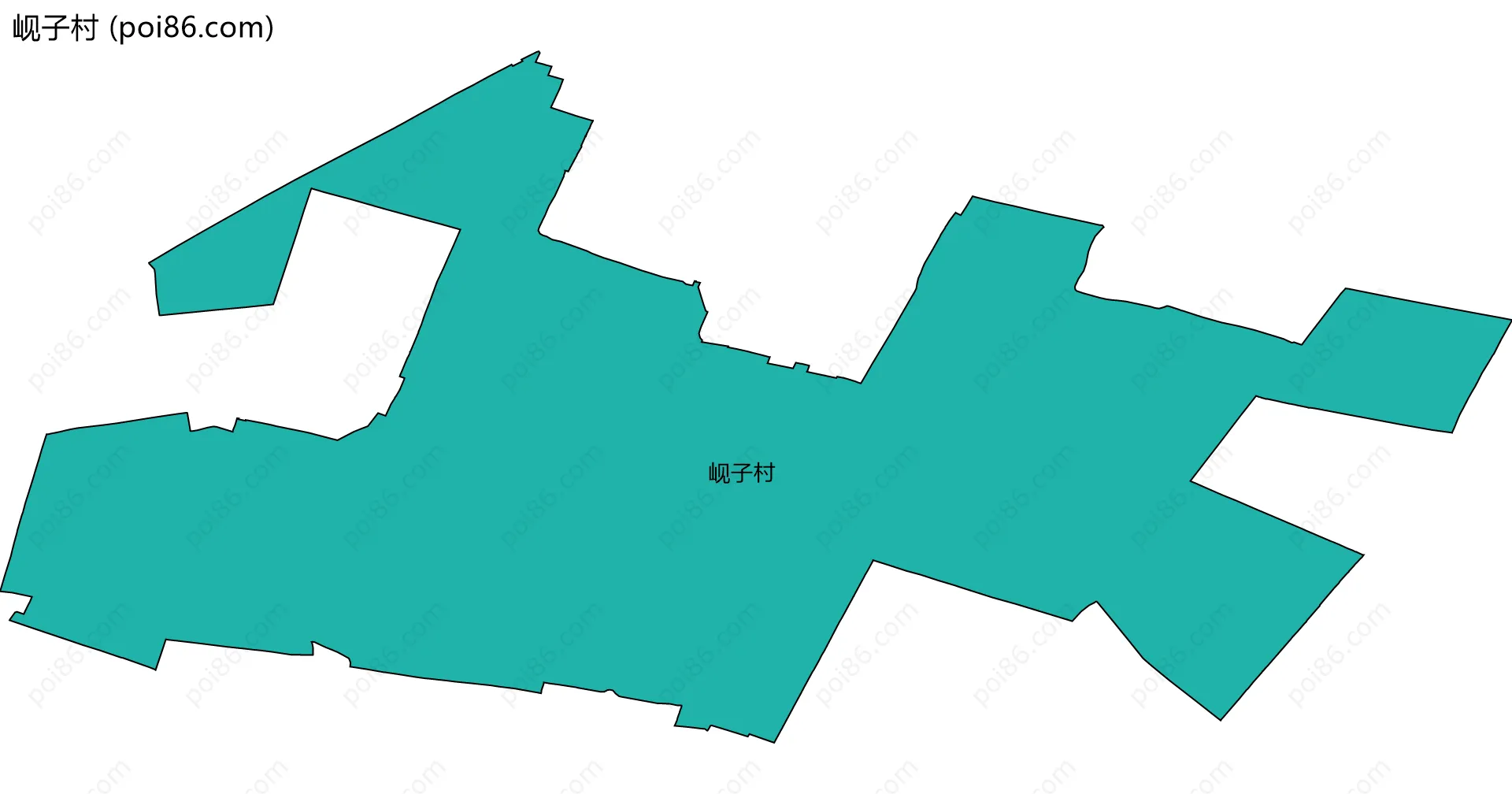 岘子村边界地图