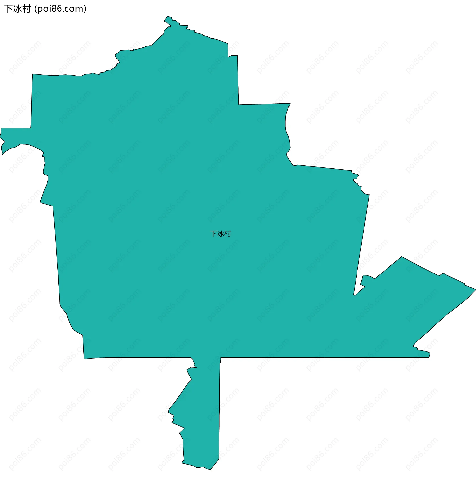 下冰村边界地图