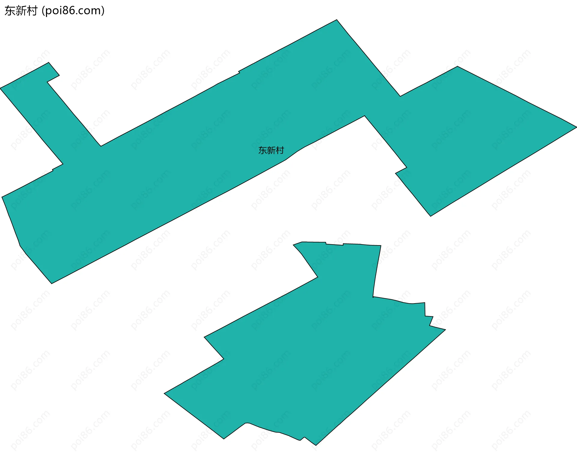 东新村边界地图