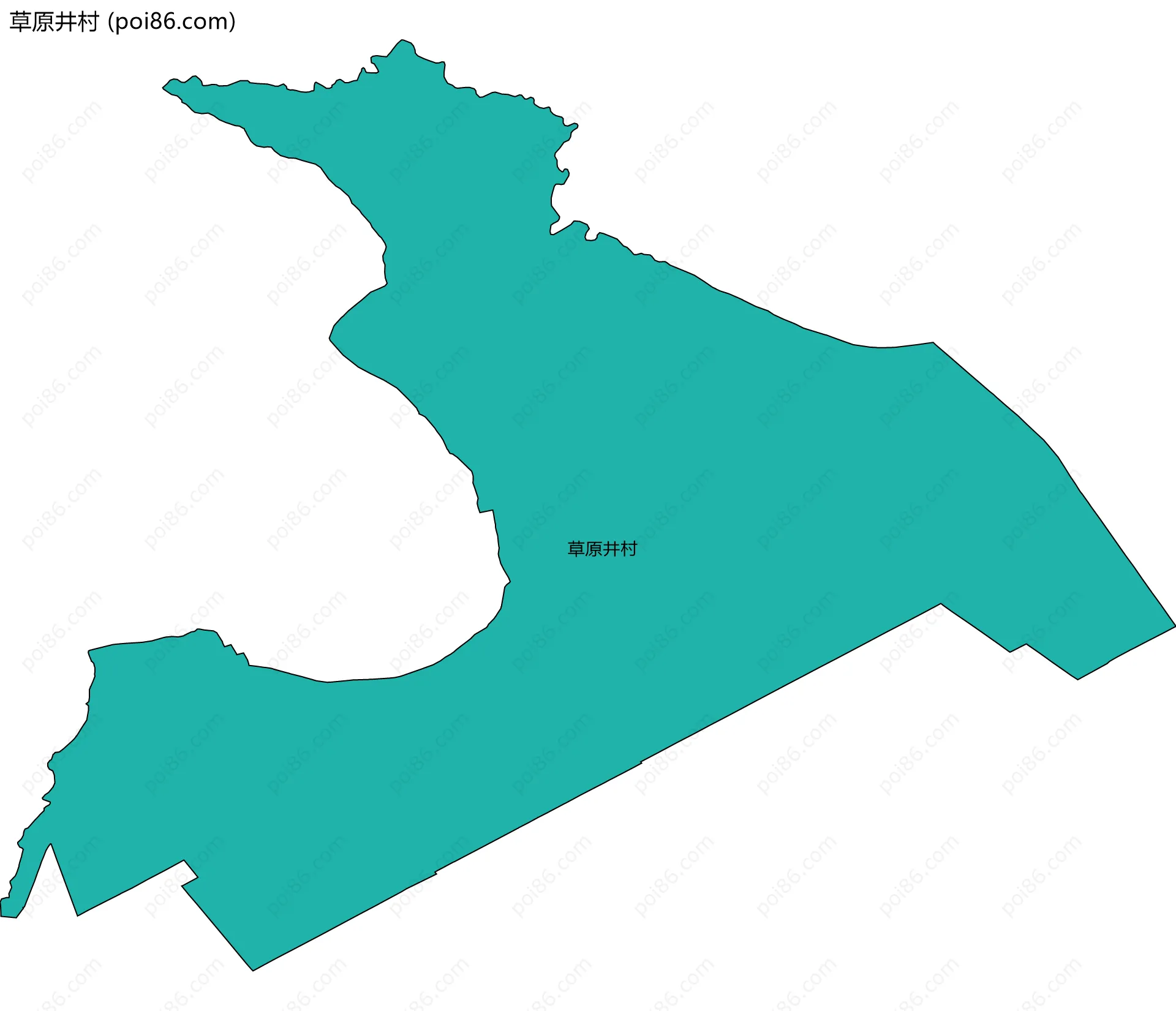 草原井村边界地图