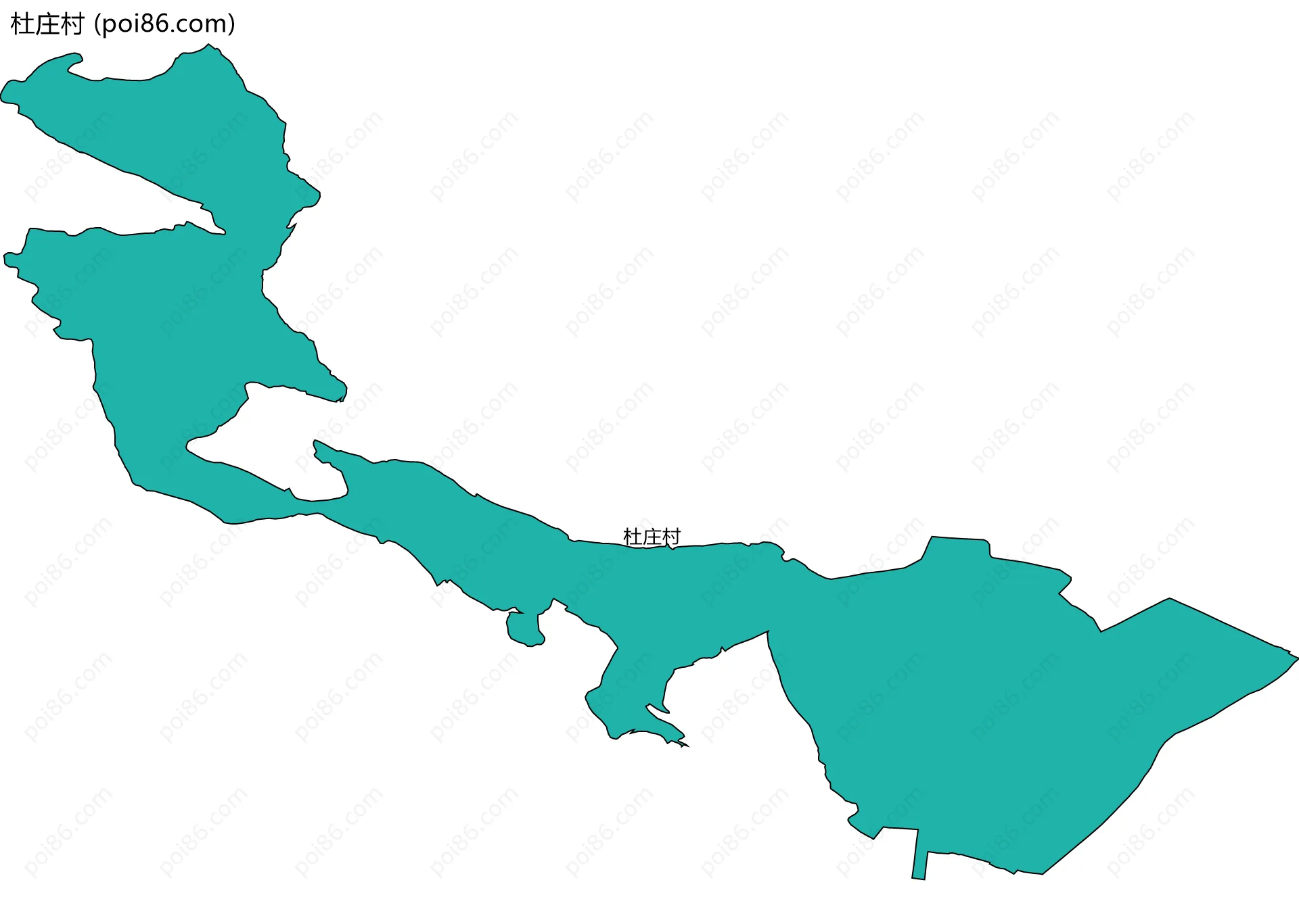 杜庄村边界地图