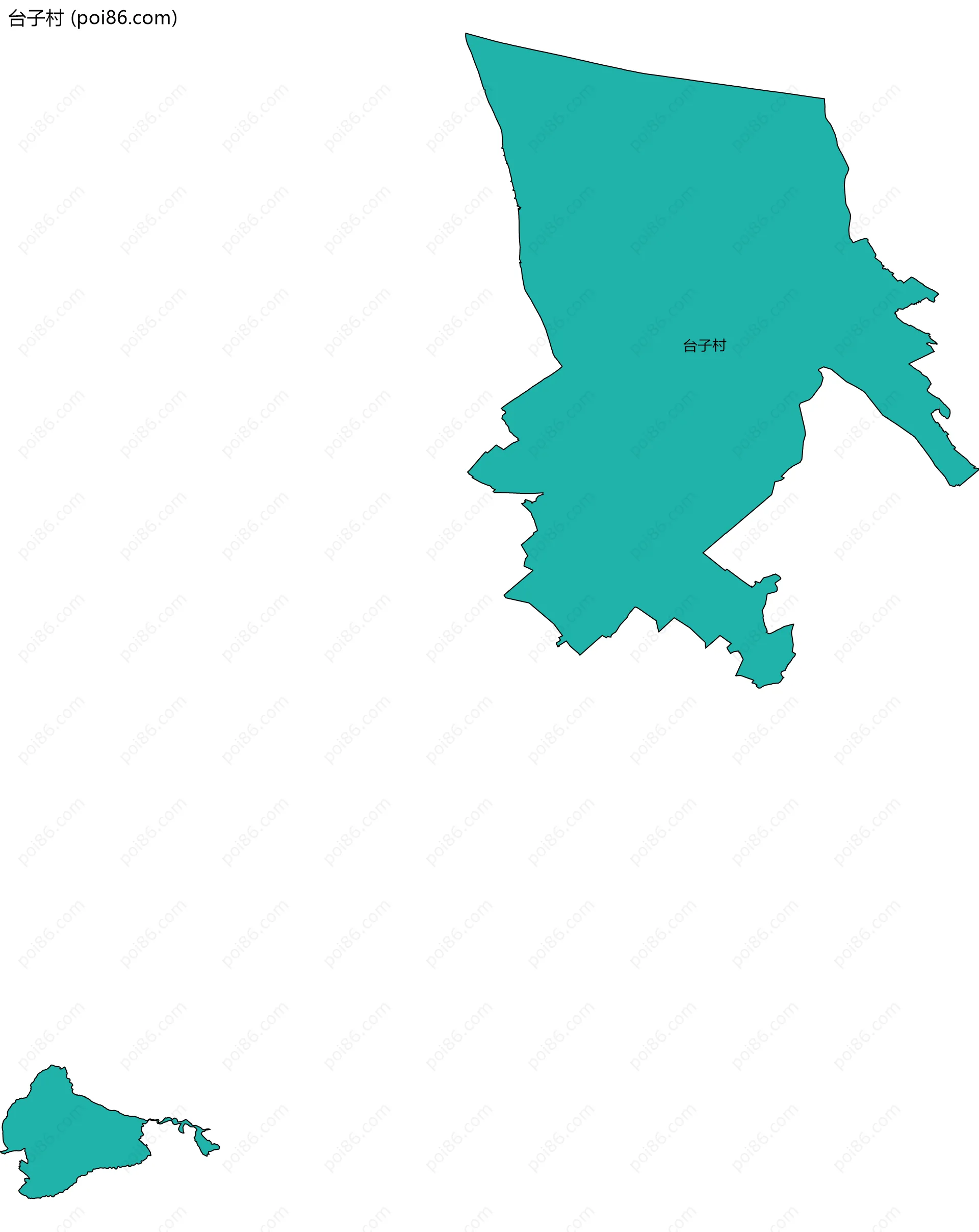 台子村边界地图