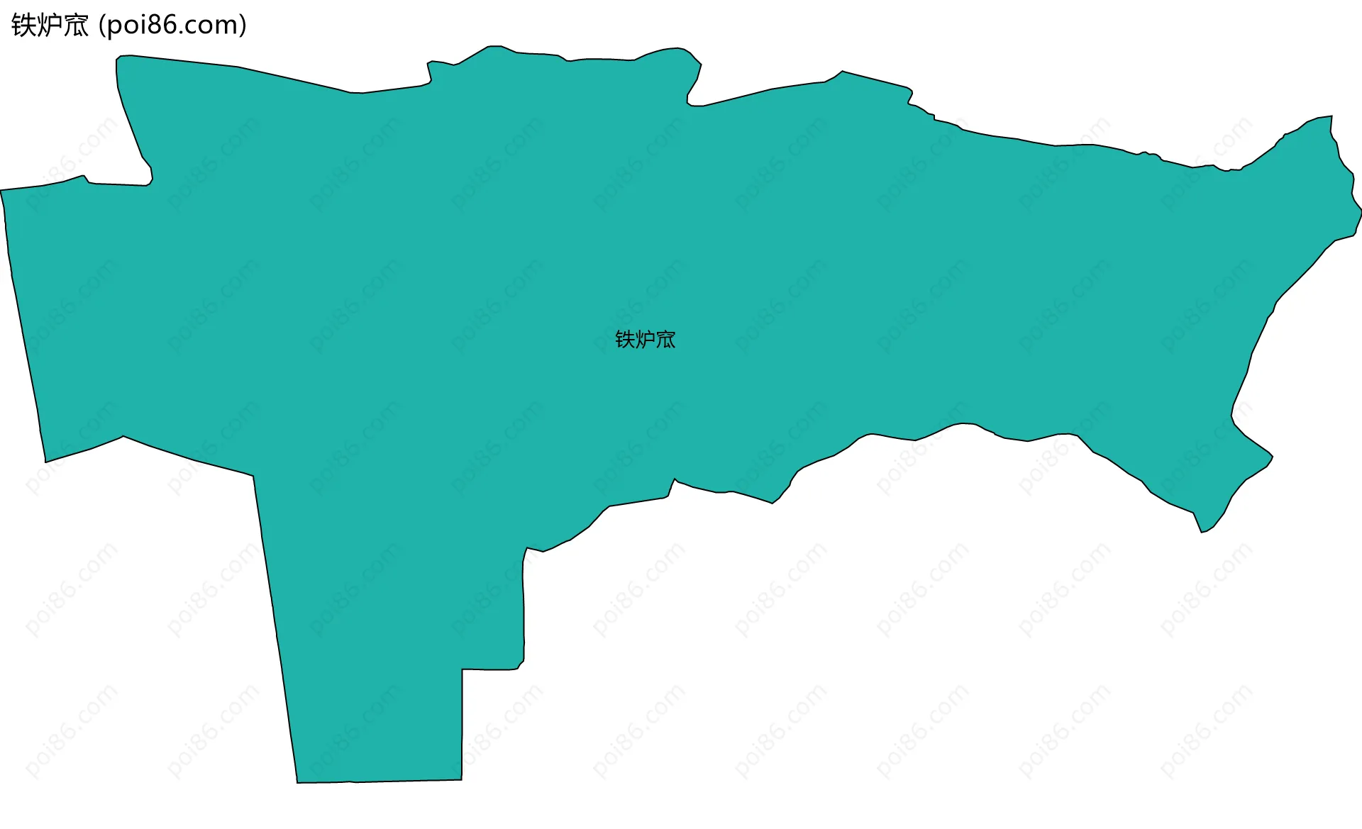 铁炉窊边界地图