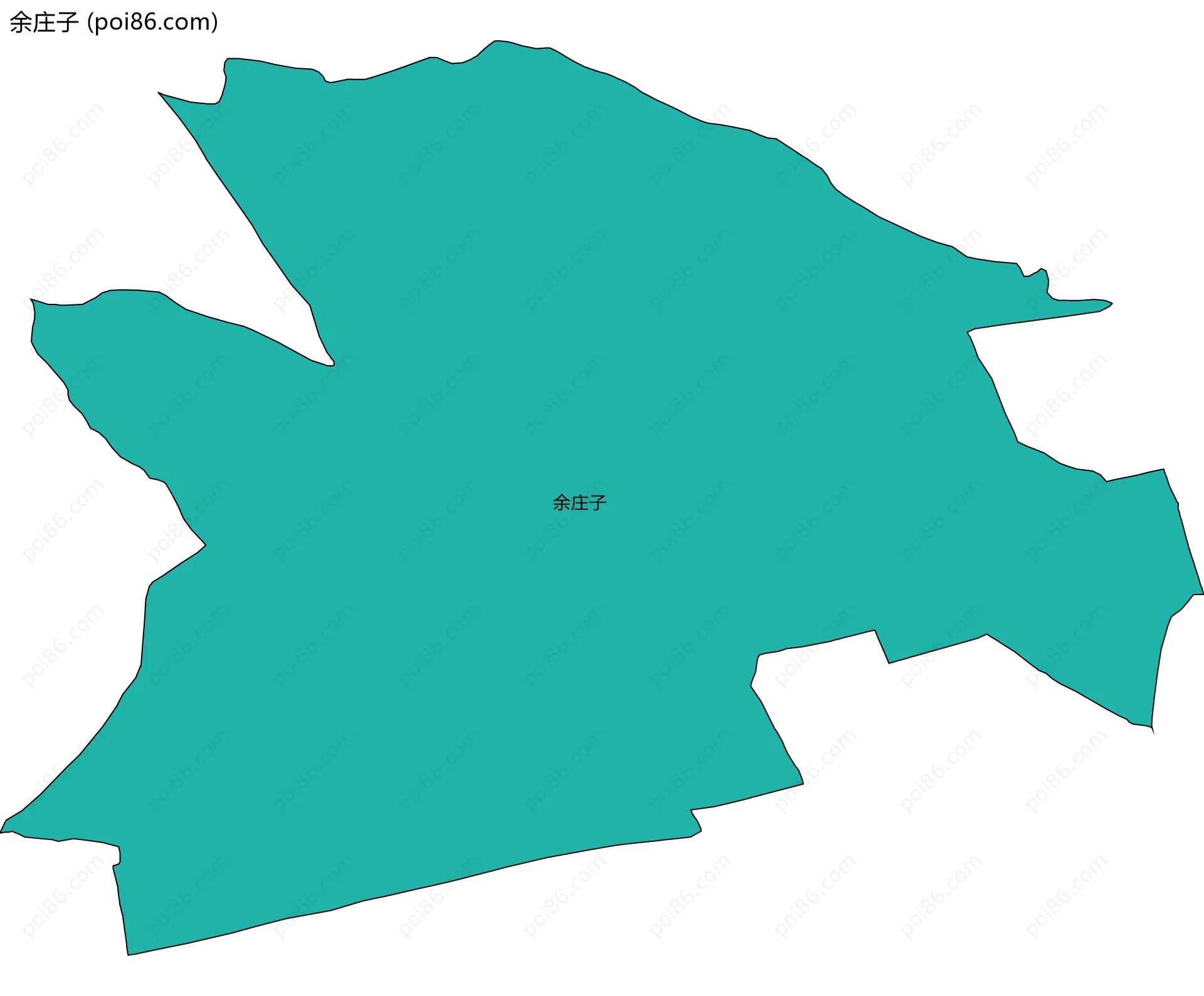 余庄子边界地图