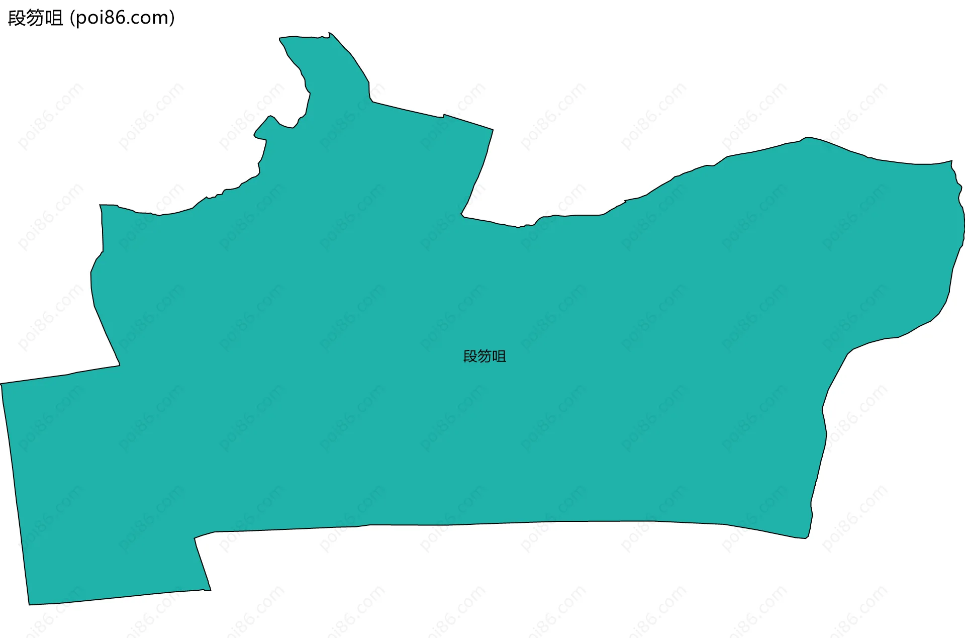 段笏咀边界地图