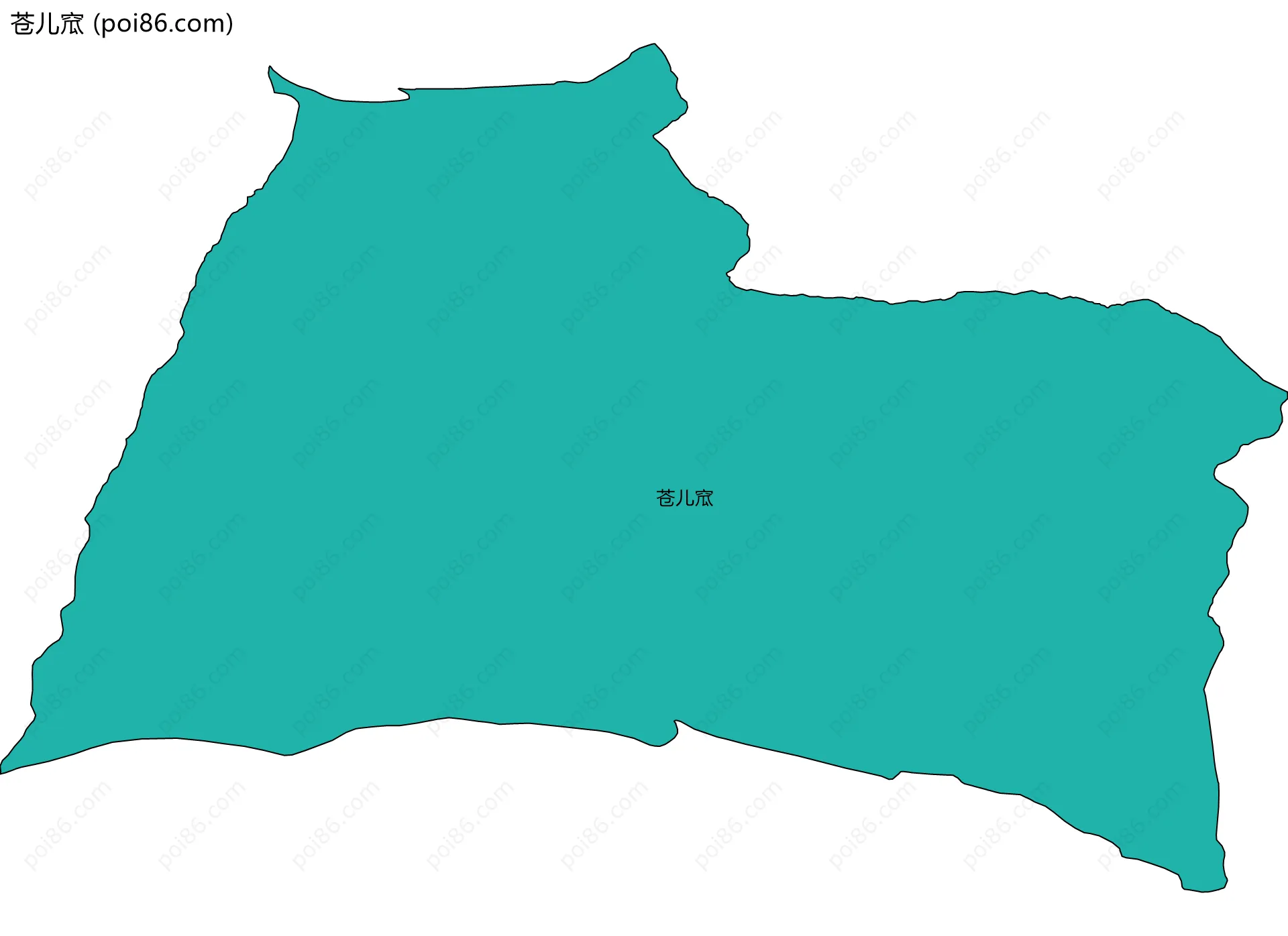 苍儿窊边界地图
