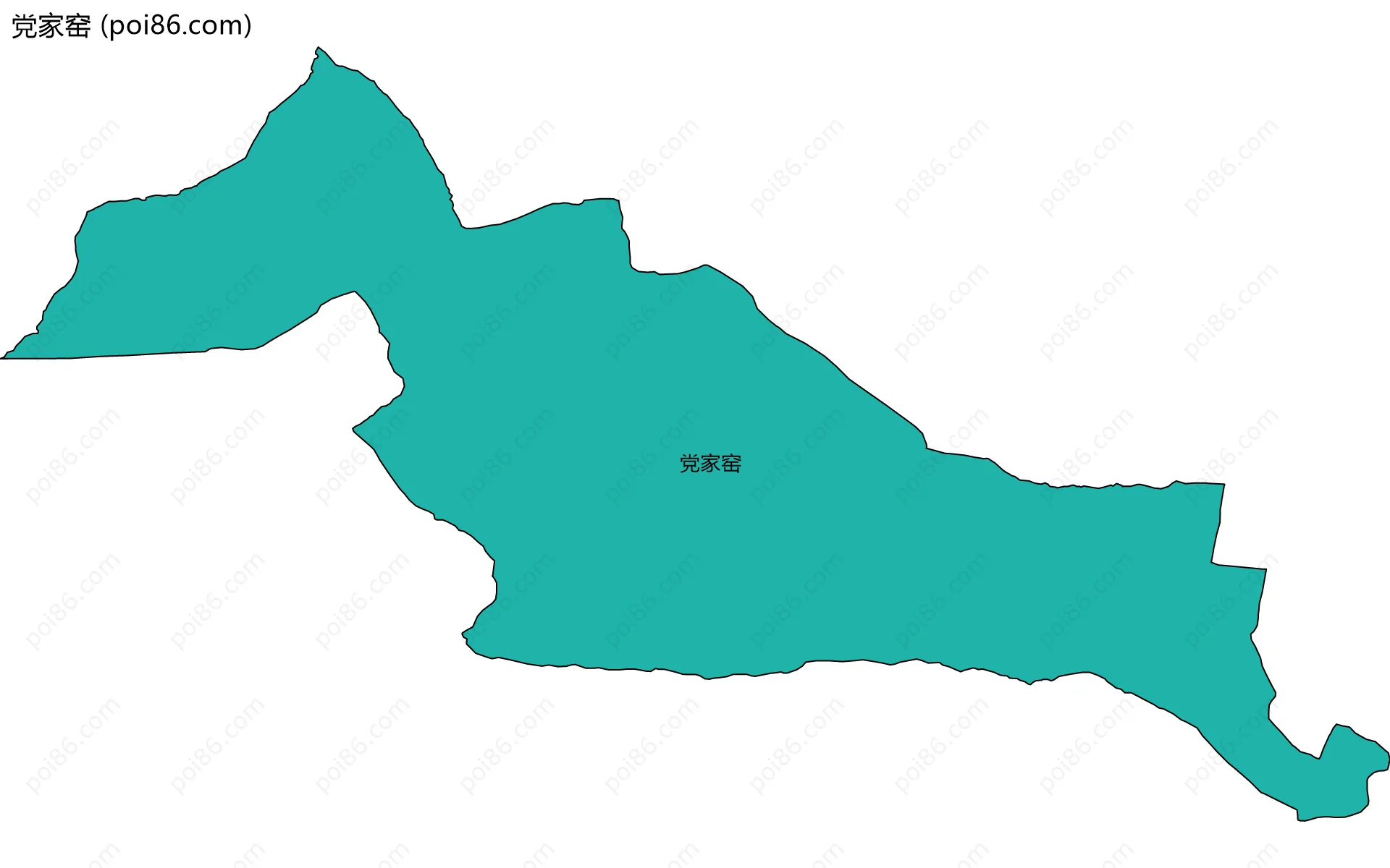 党家窑边界地图