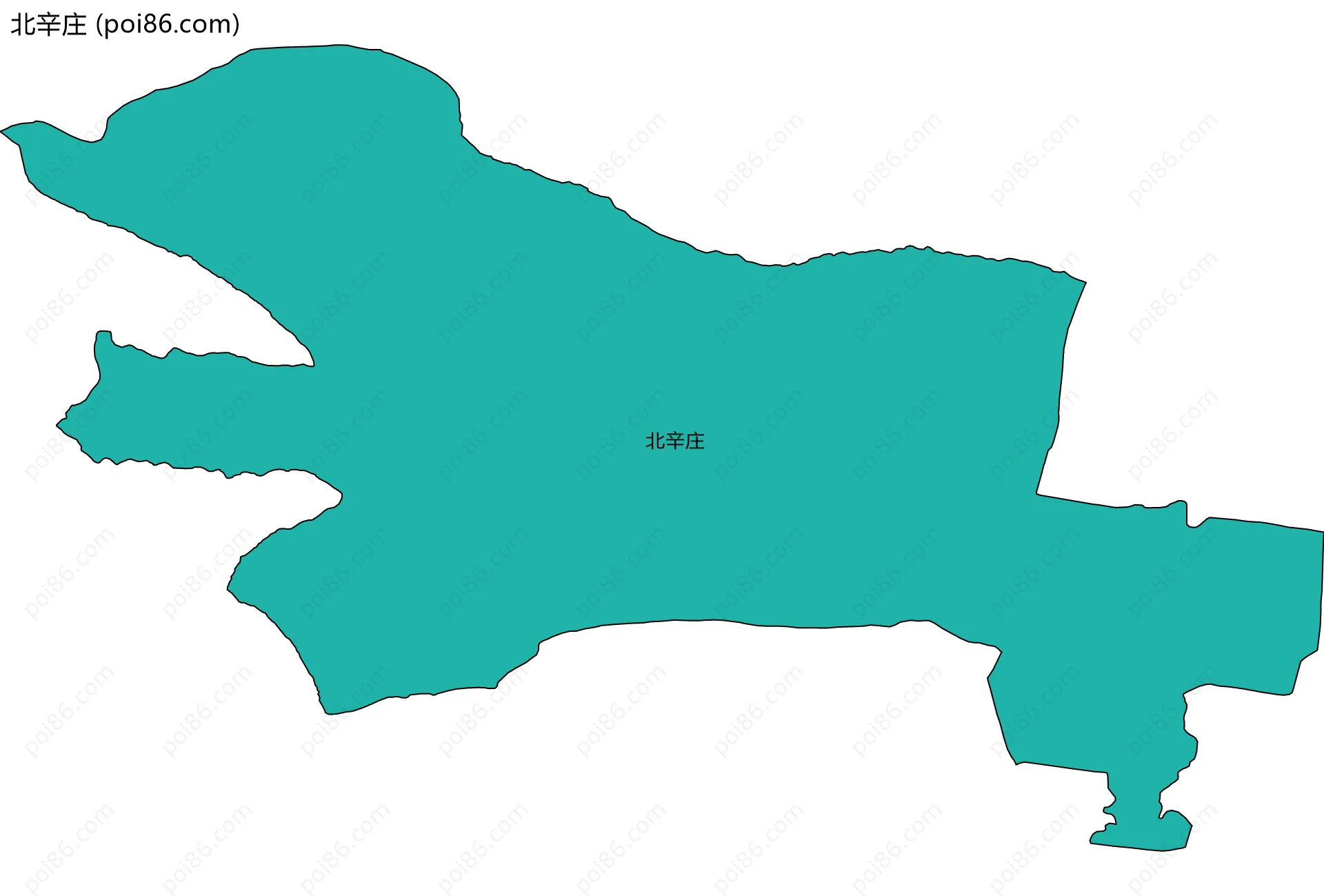 北辛庄边界地图