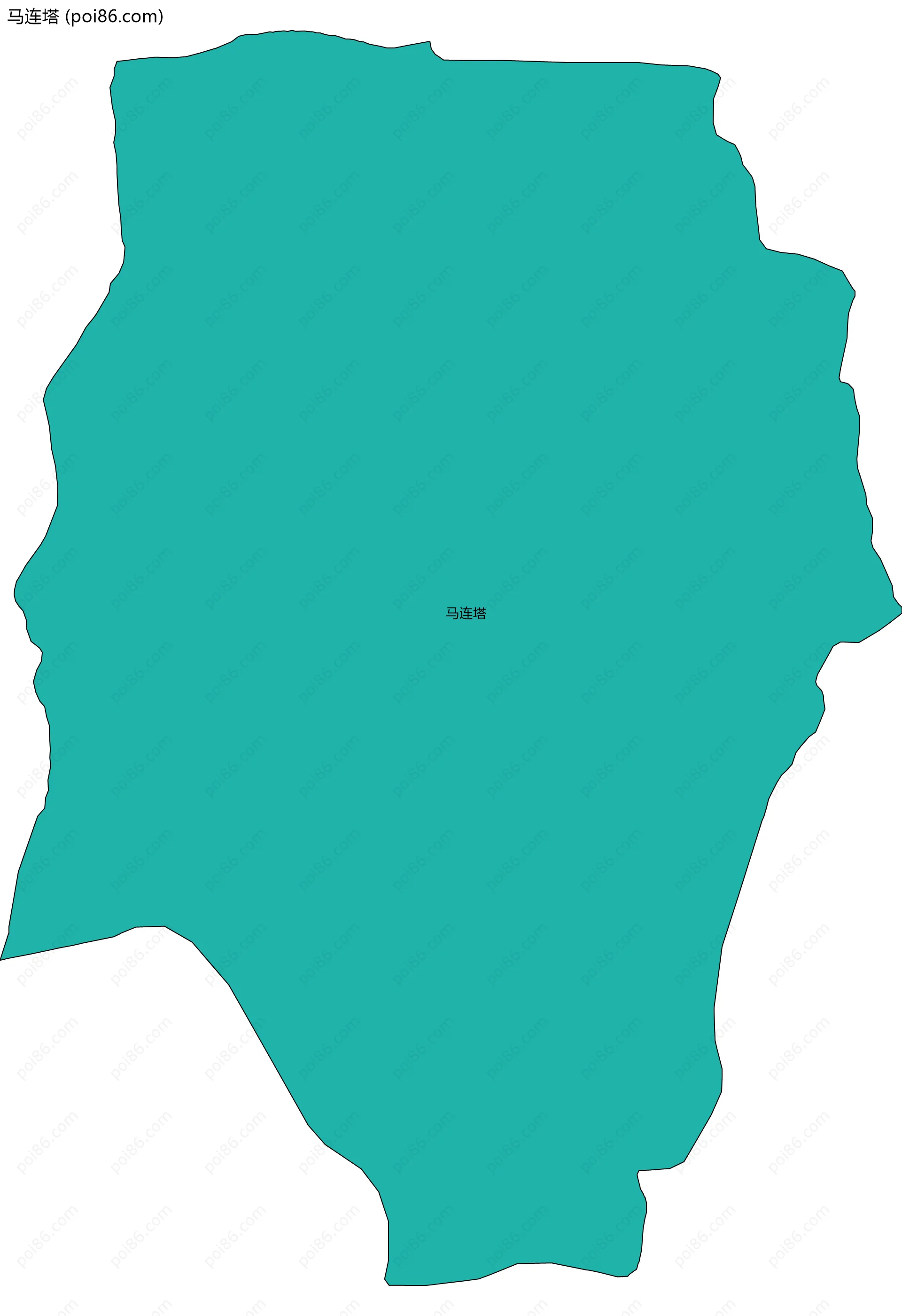 马连塔边界地图