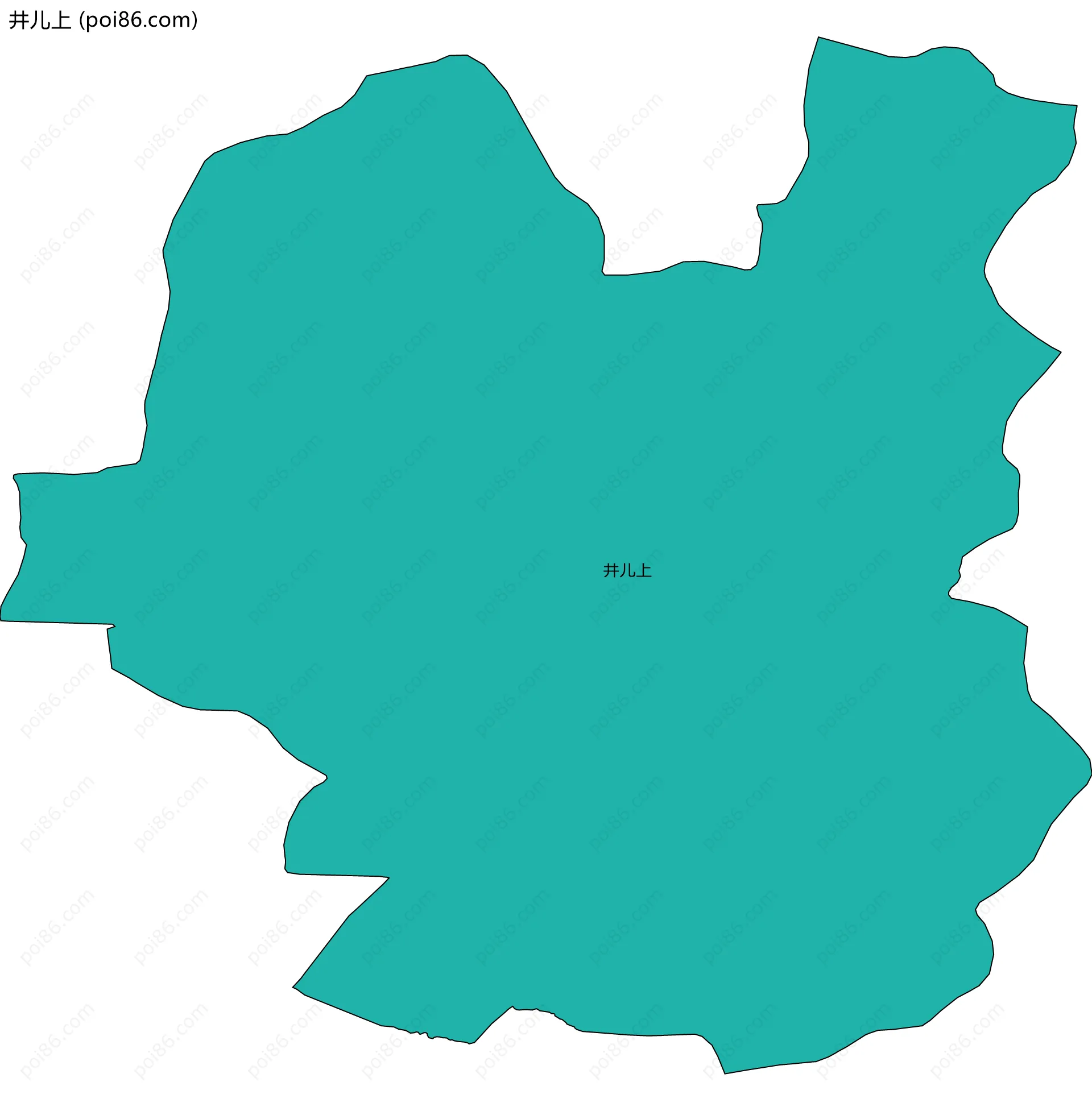 井儿上边界地图