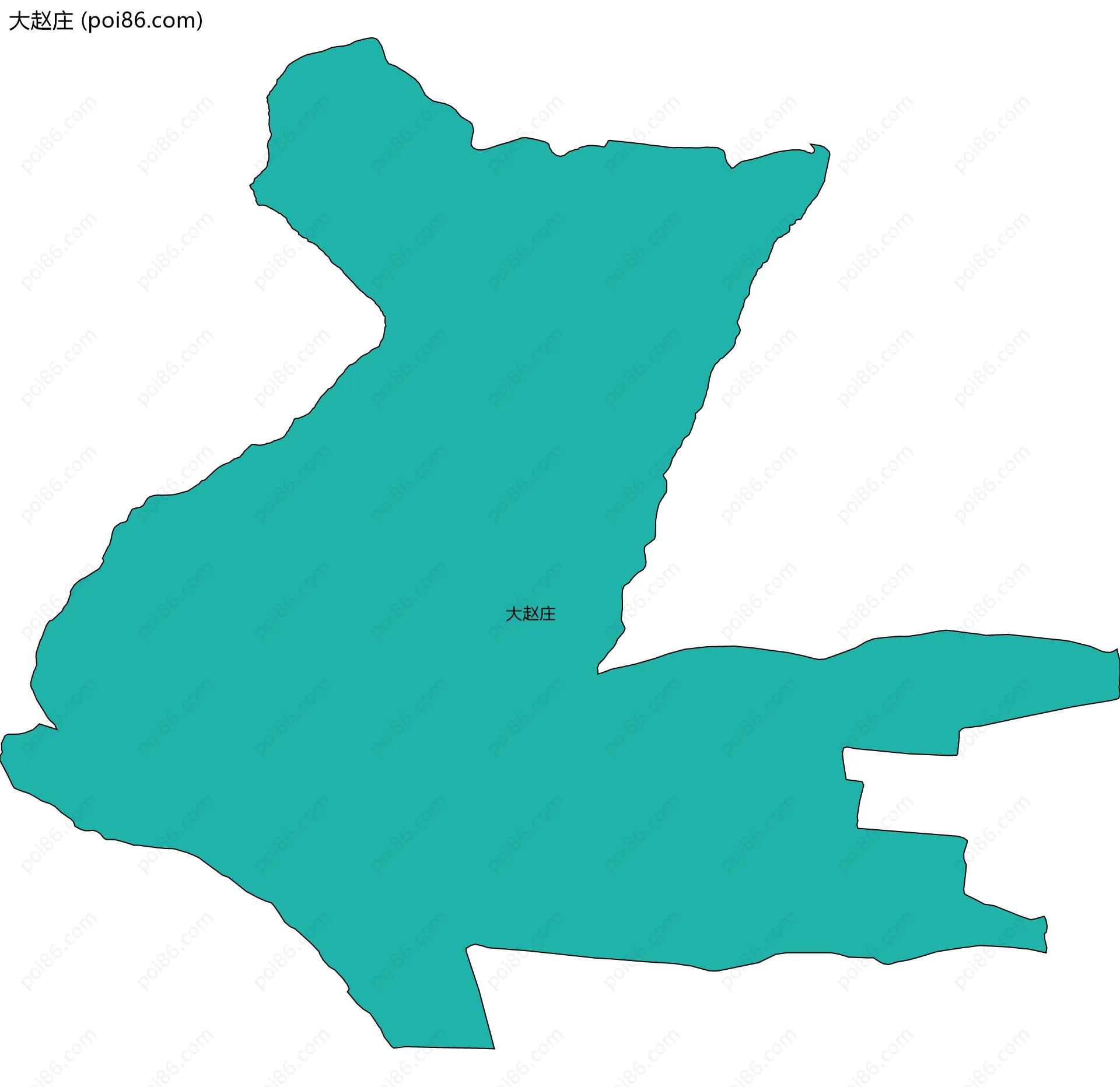 大赵庄边界地图