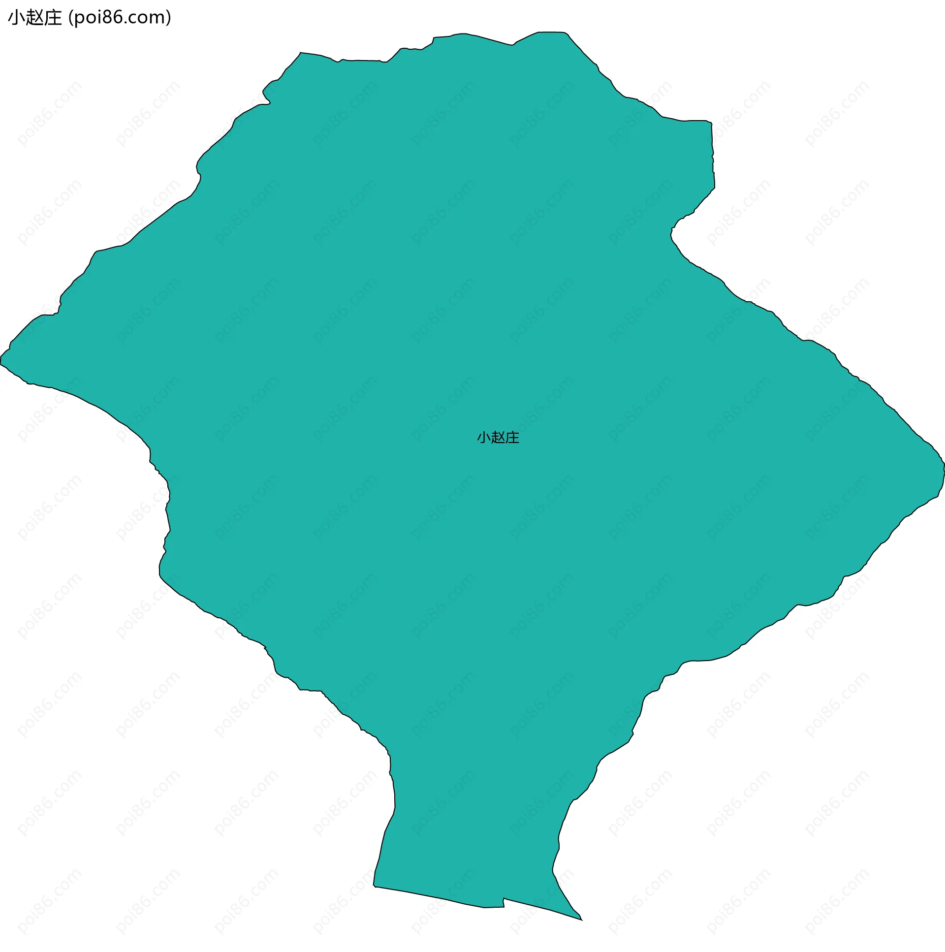 小赵庄边界地图