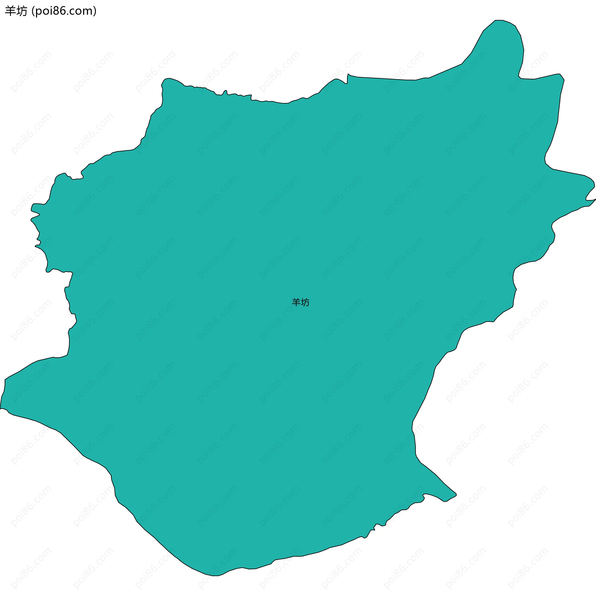 羊坊边界地图