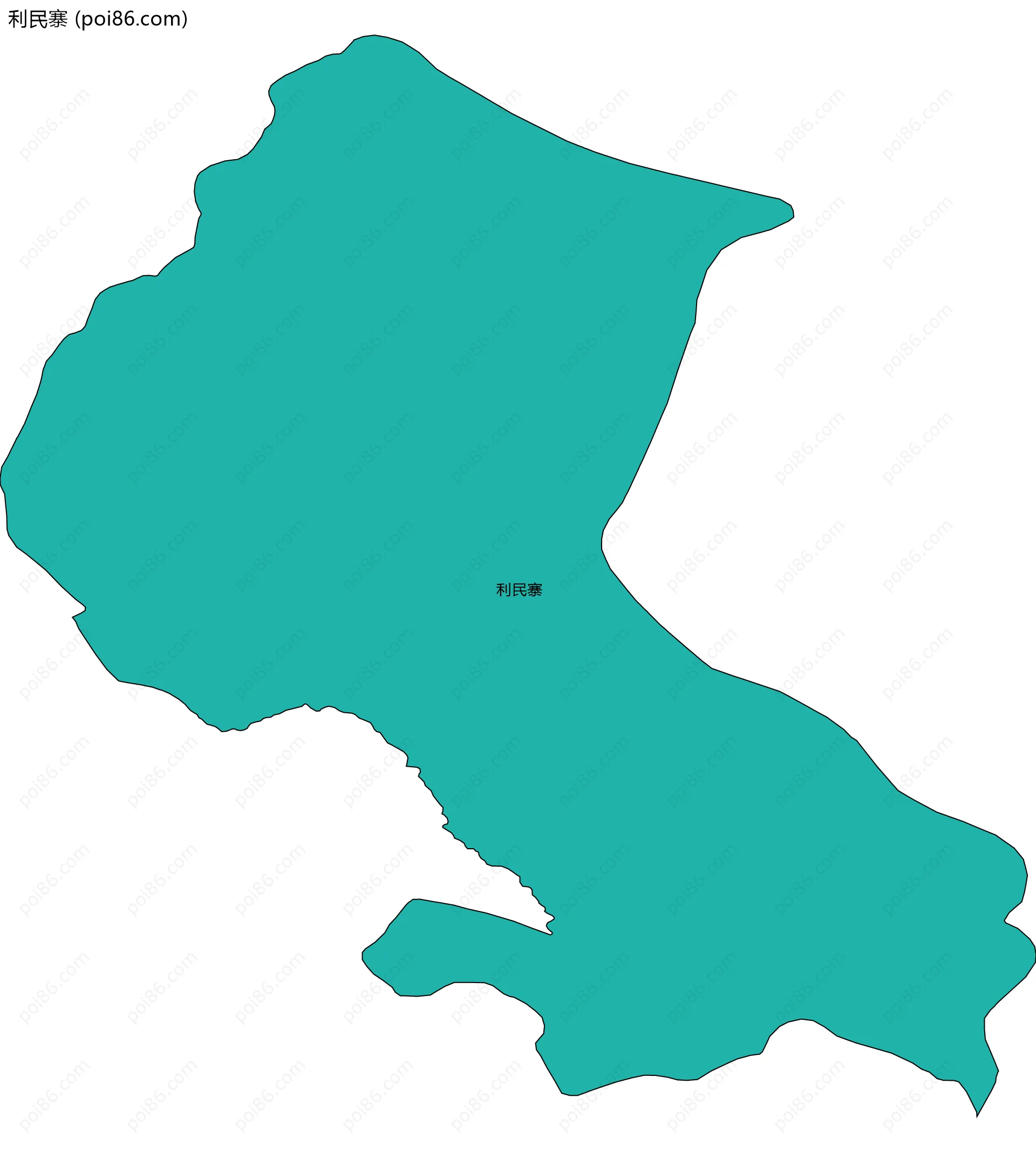 利民寨边界地图