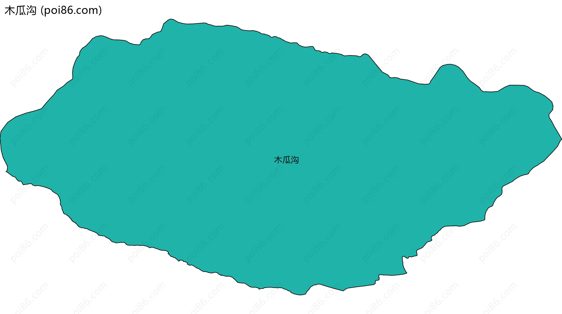 木瓜沟边界地图