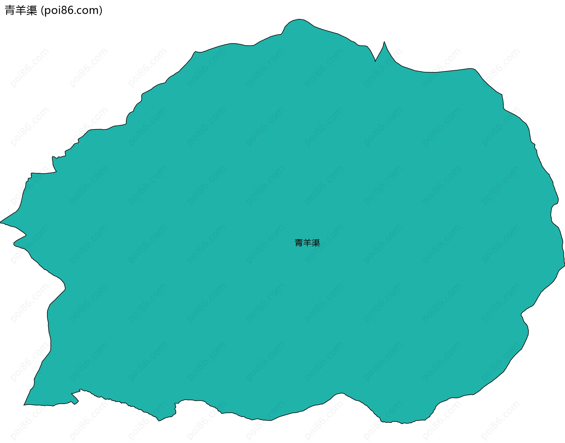 青羊渠边界地图