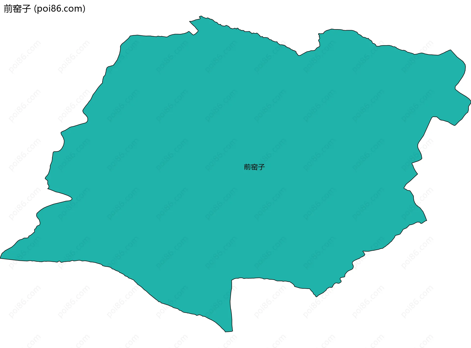 前窑子边界地图