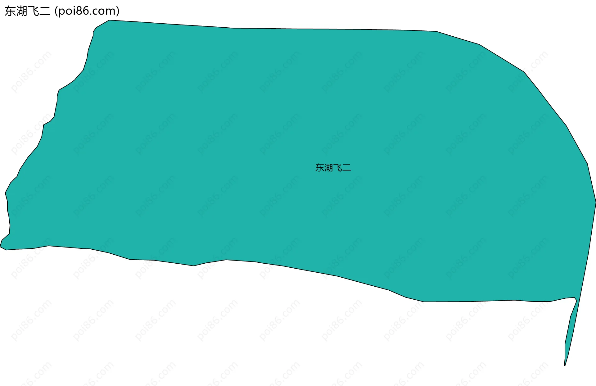 东湖飞二边界地图