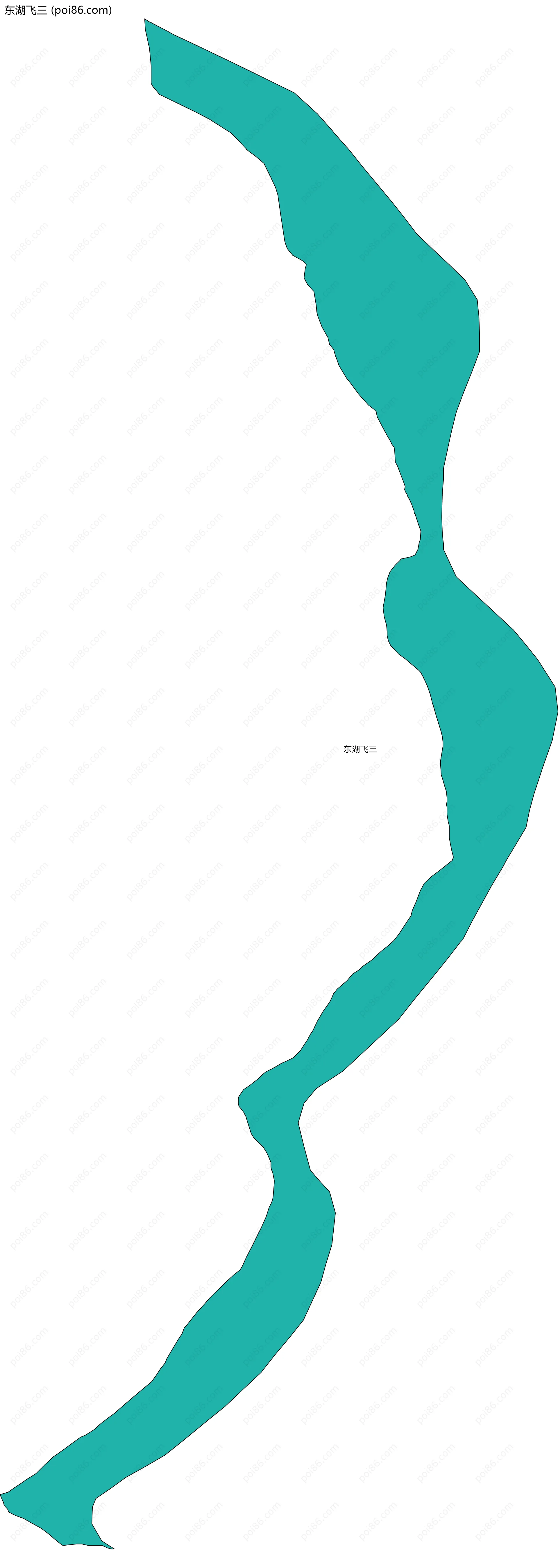 东湖飞三边界地图