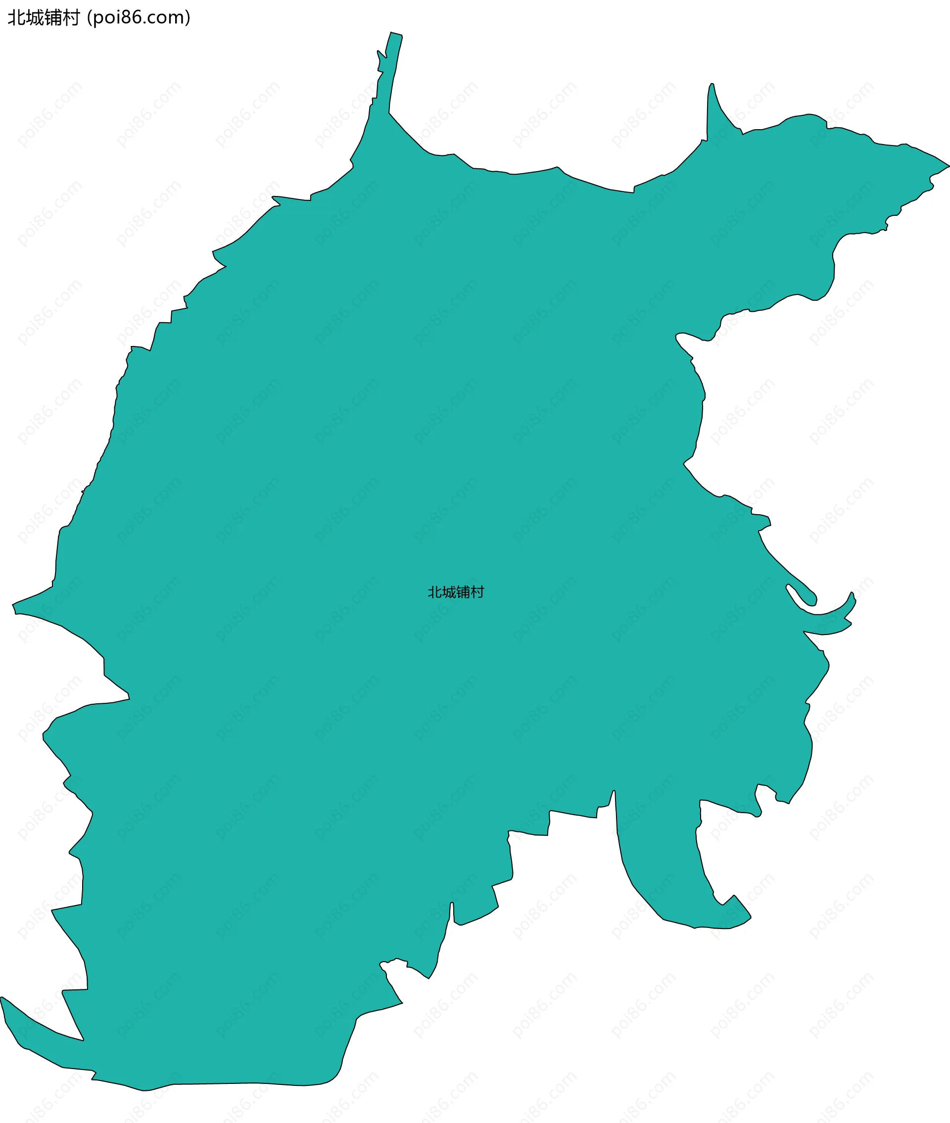 北城铺村边界地图