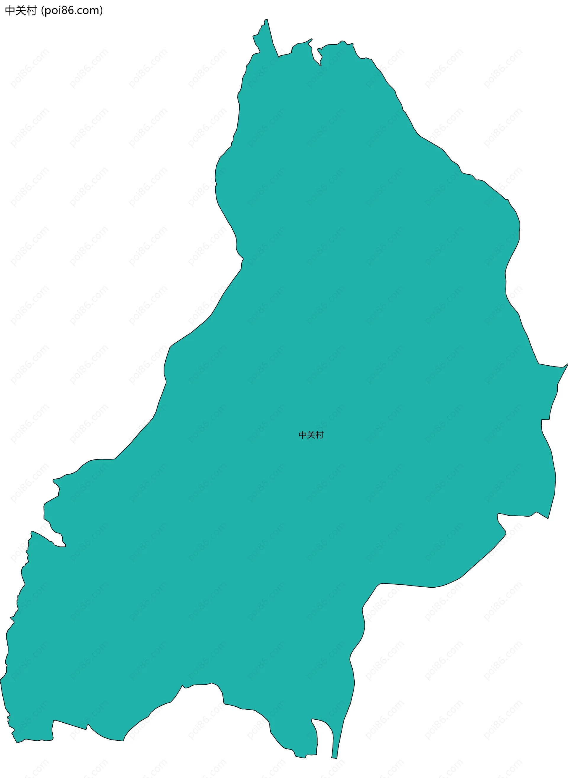 中关村边界地图