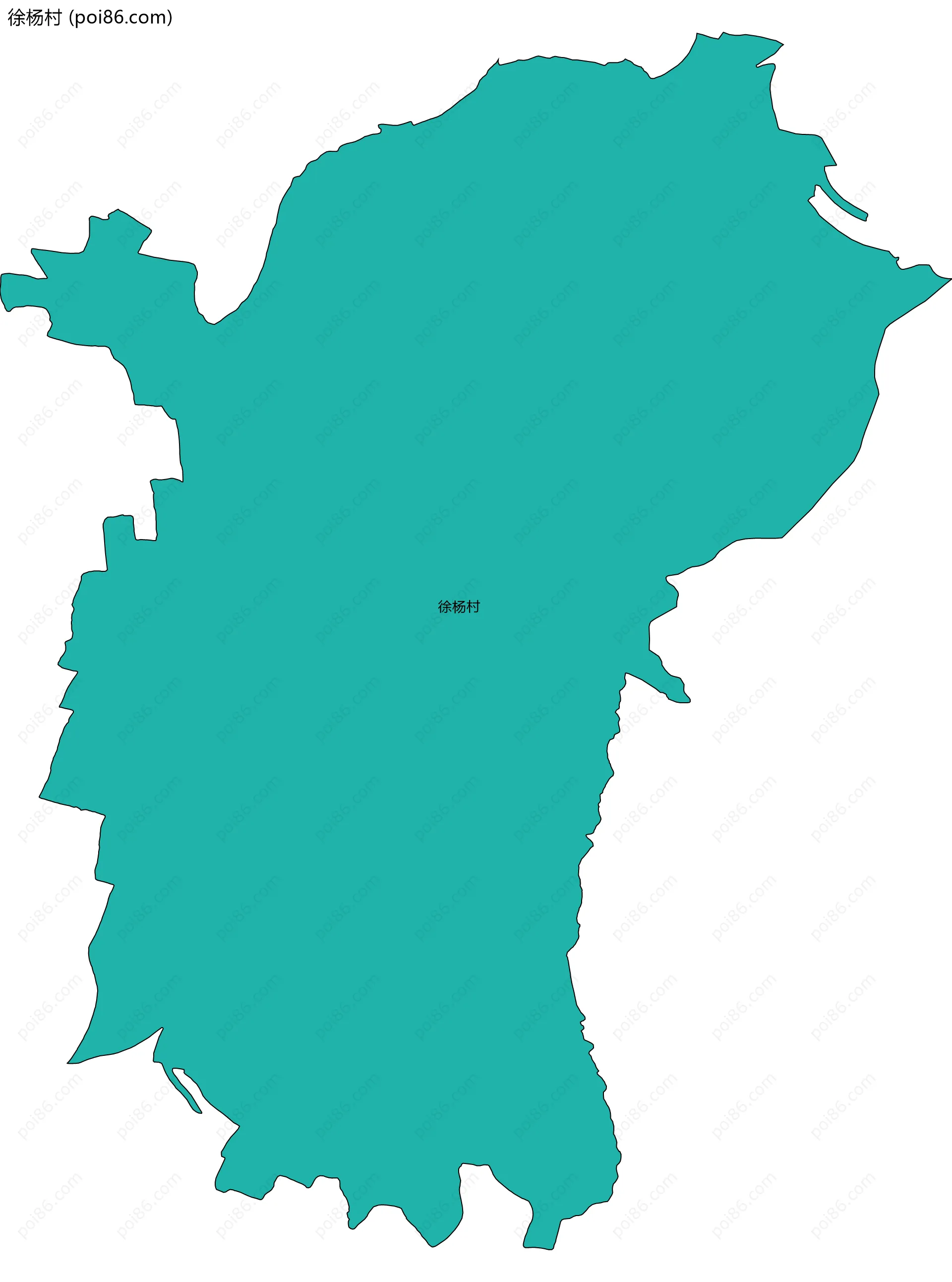 徐杨村边界地图