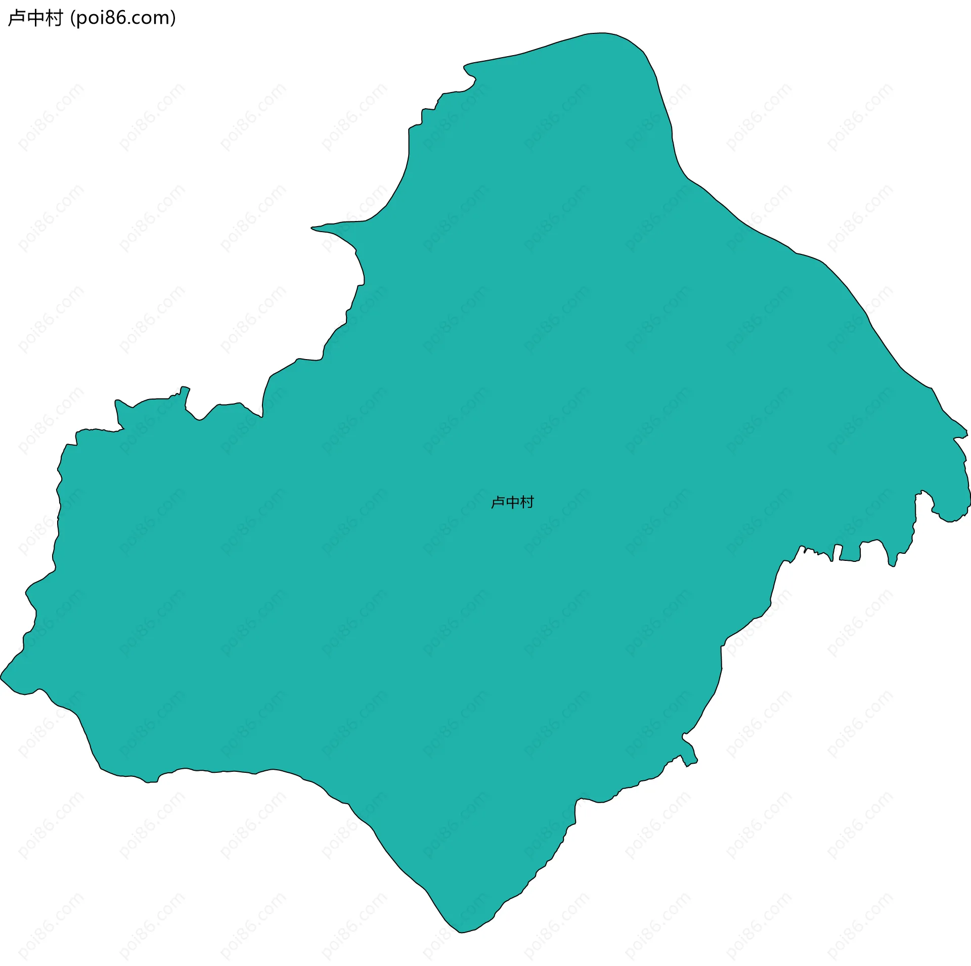 卢中村边界地图