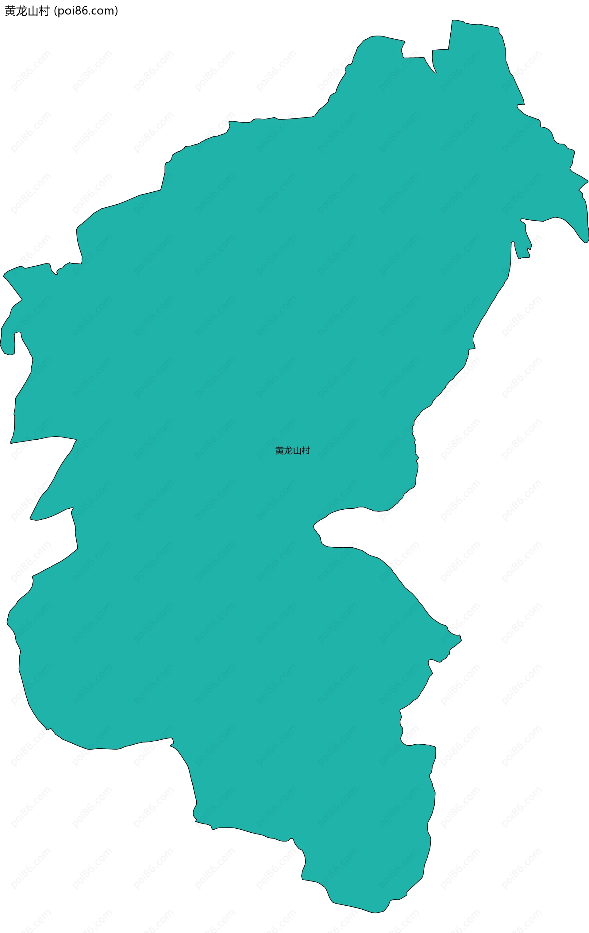 黄龙山村边界地图