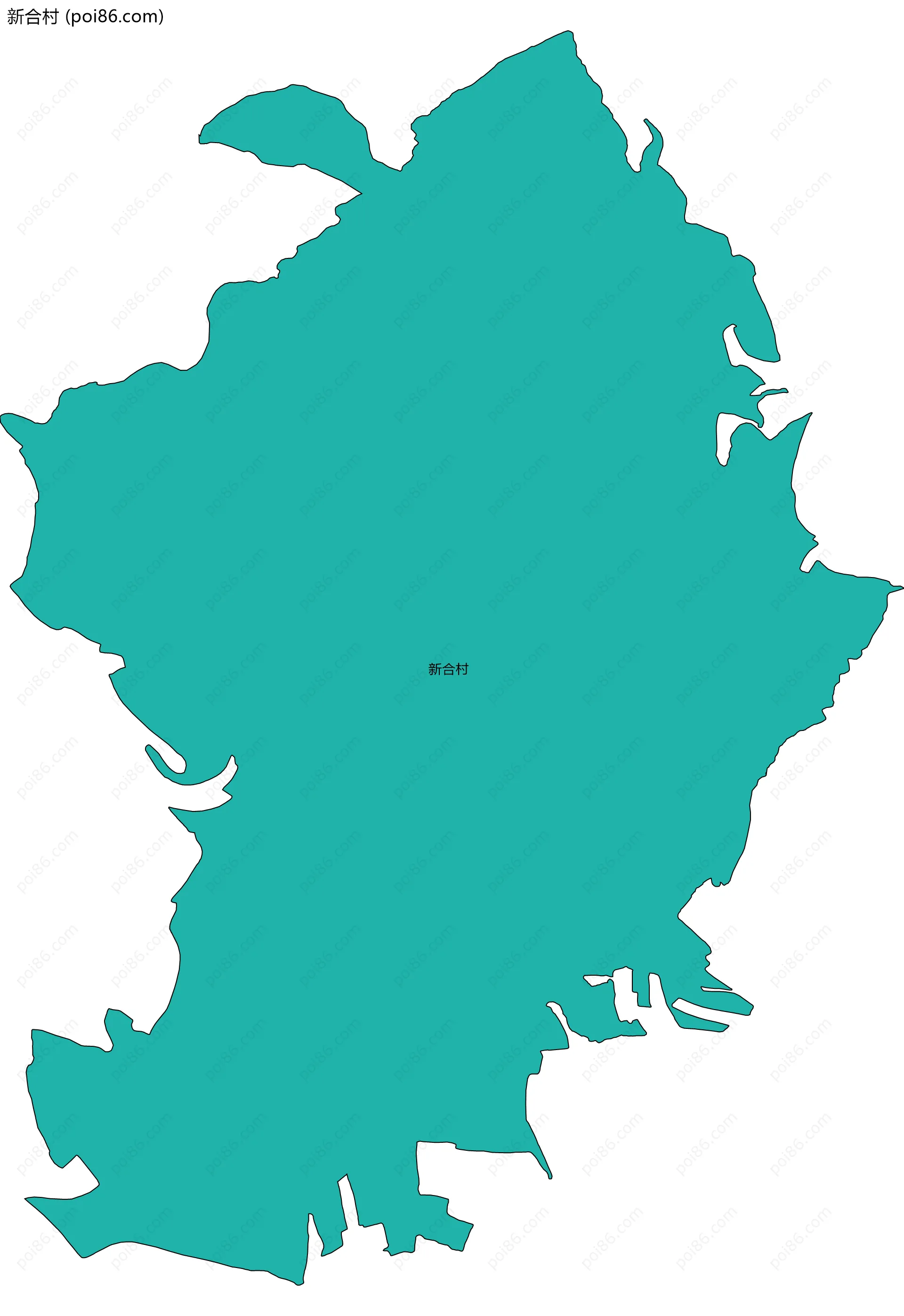 新合村边界地图