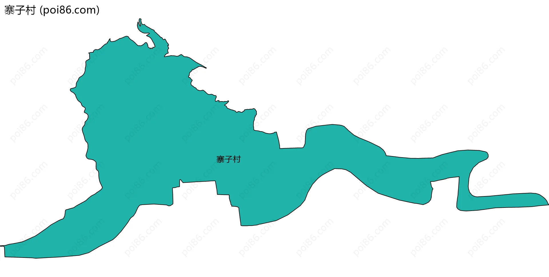 寨子村边界地图