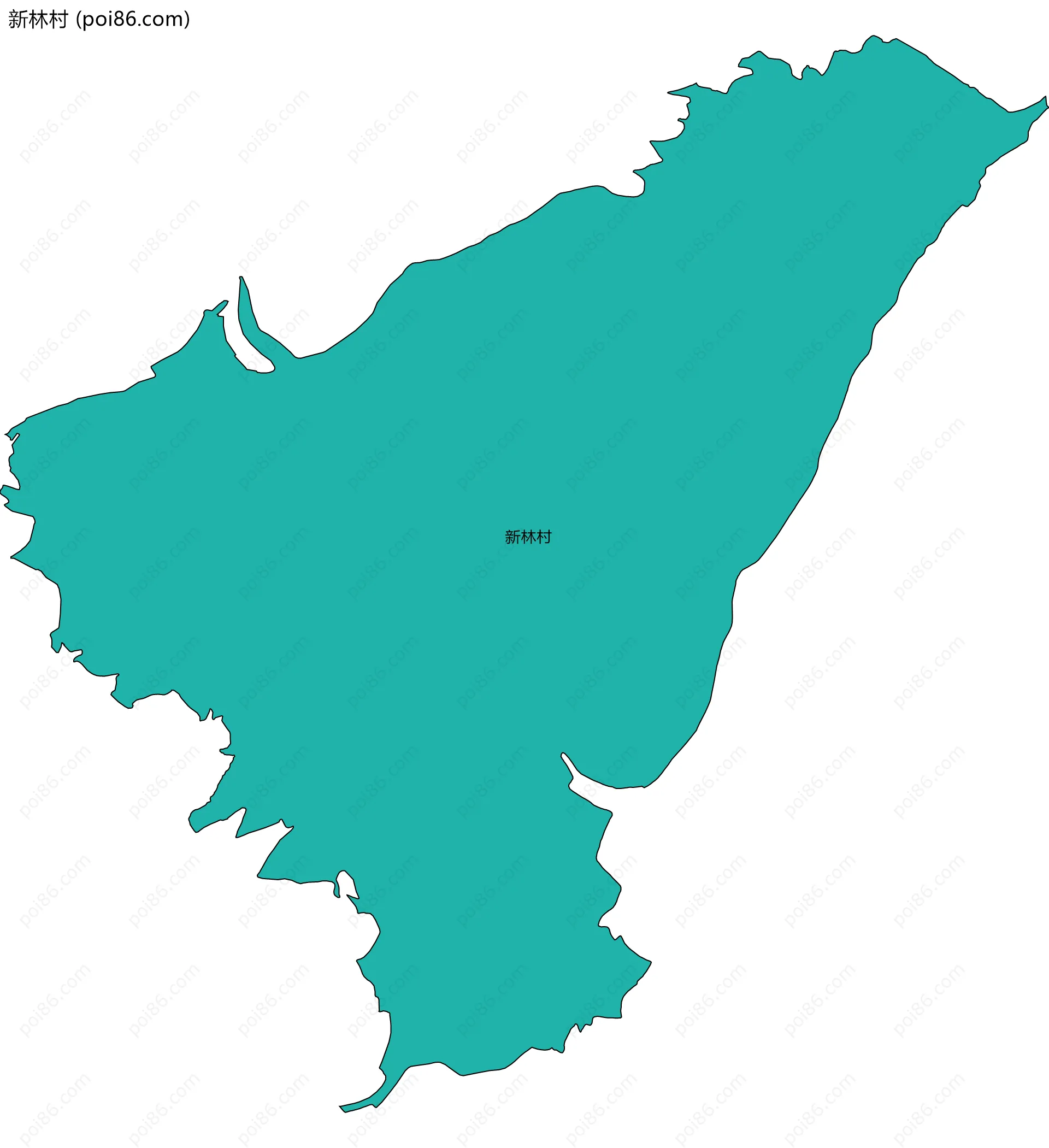 新林村边界地图