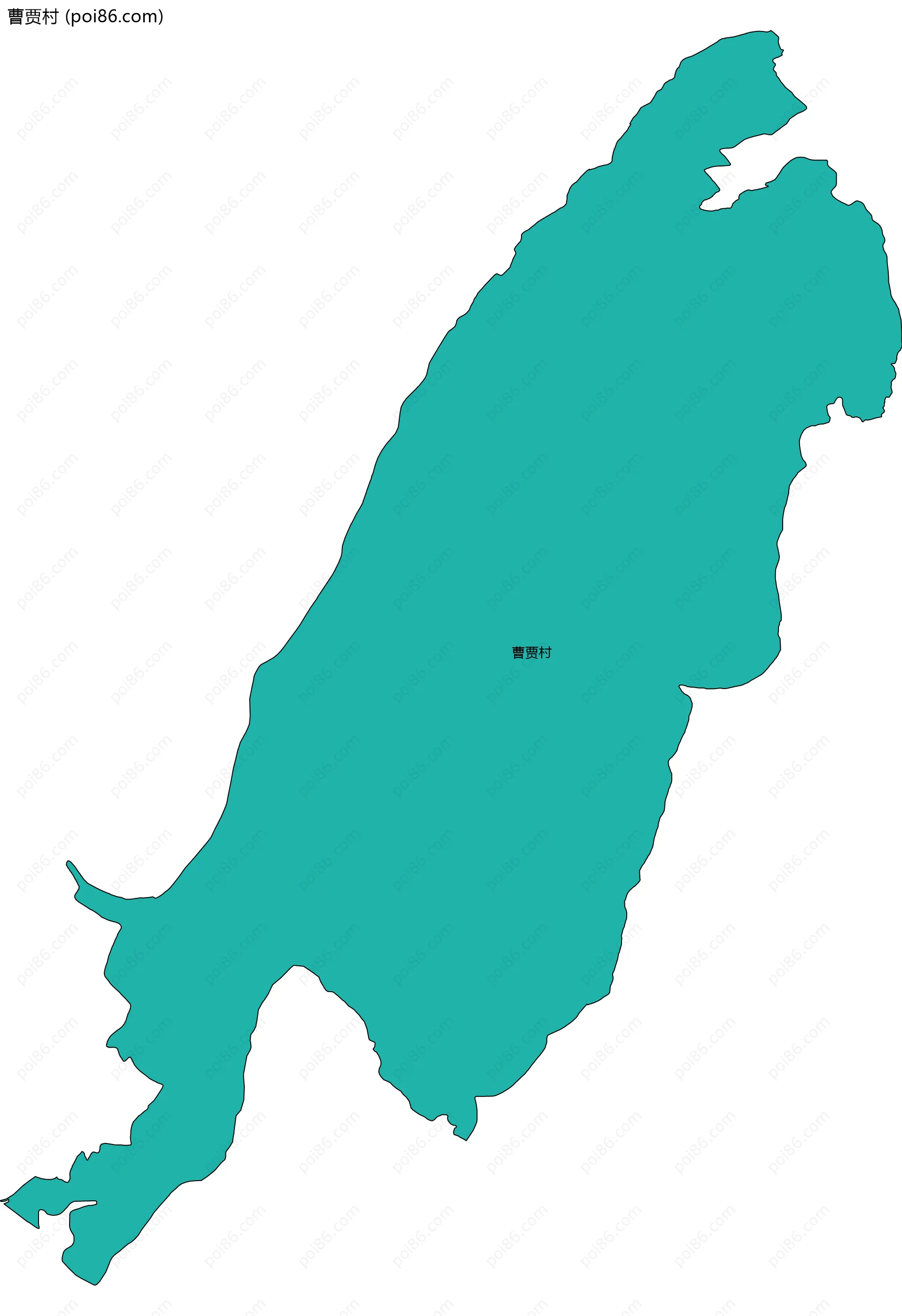 曹贾村边界地图