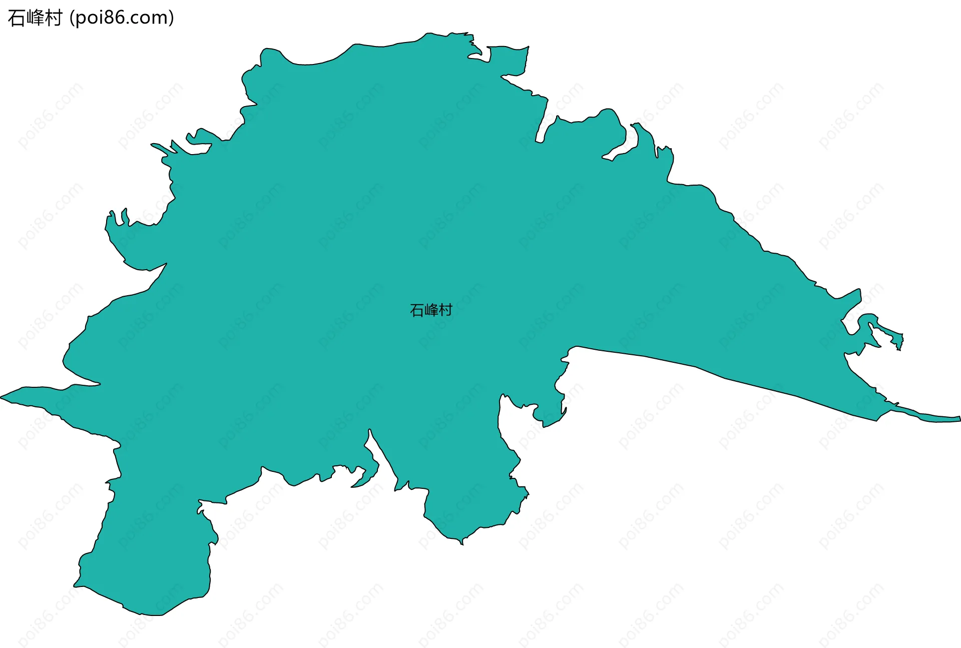 石峰村边界地图