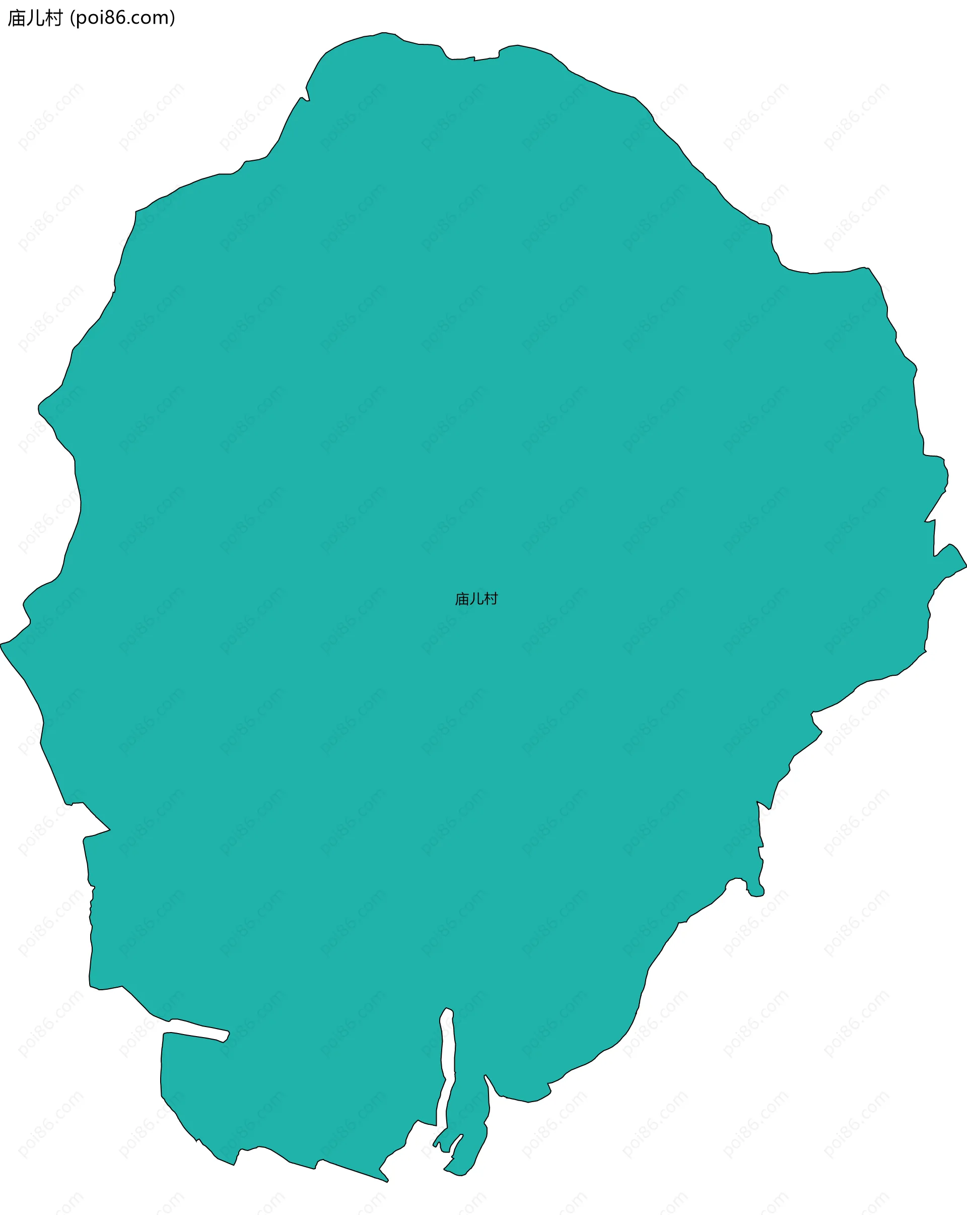 庙儿村边界地图