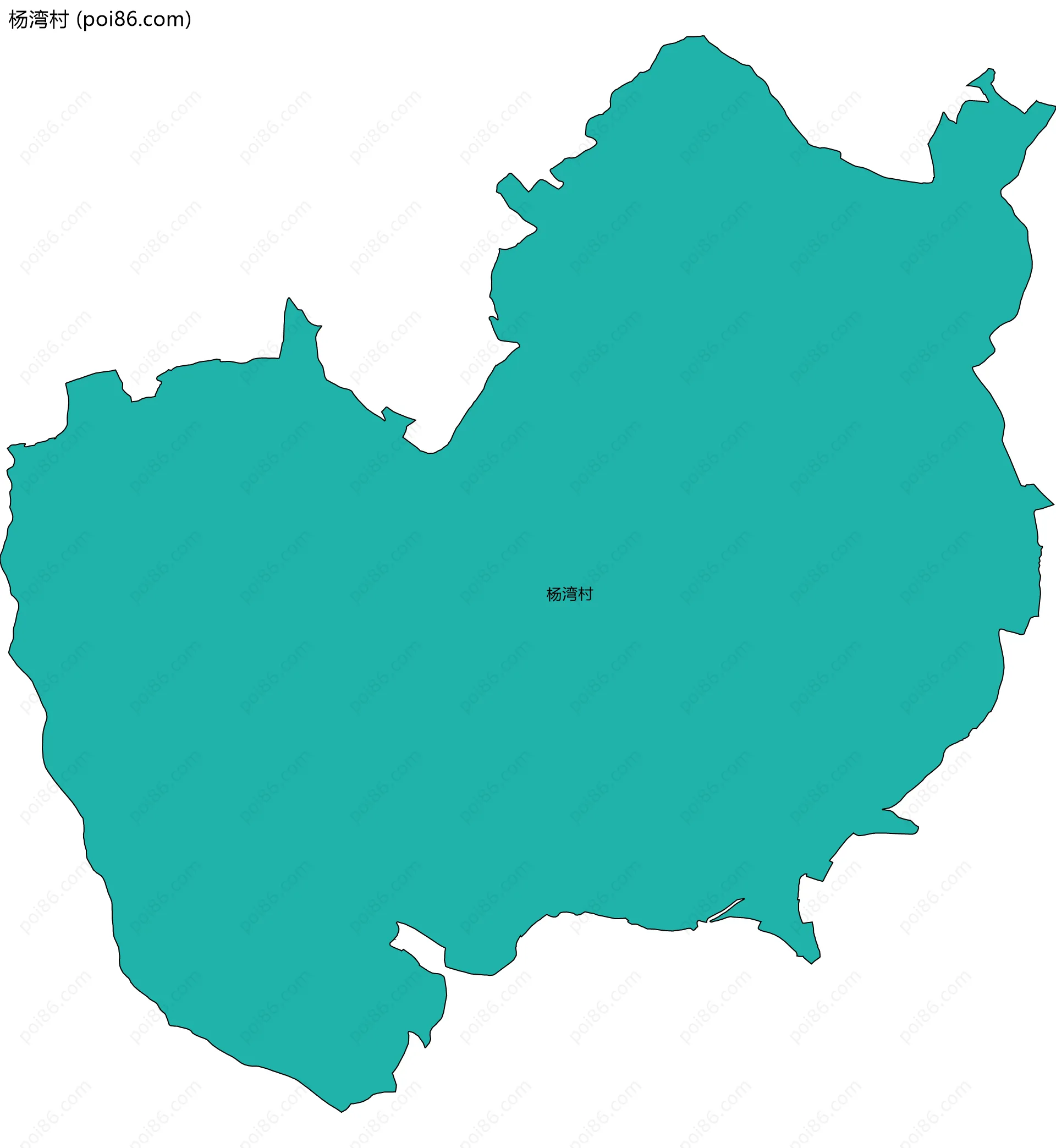 杨湾村边界地图