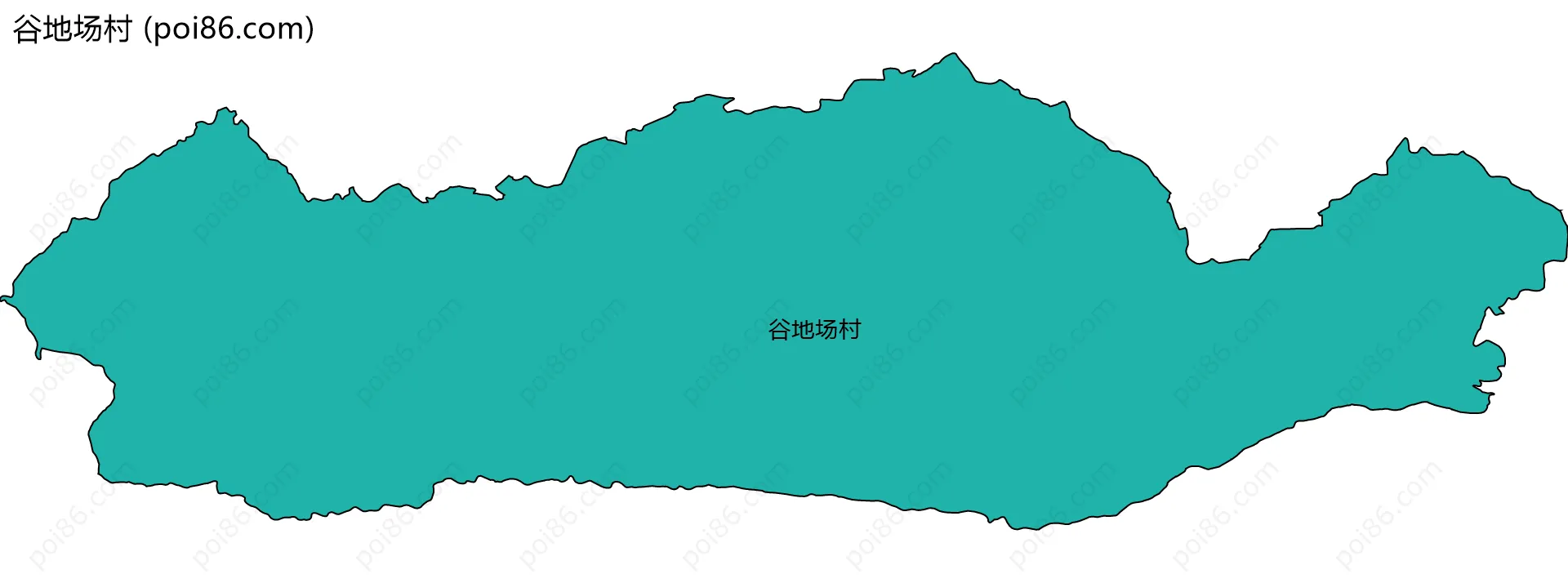 谷地场村边界地图