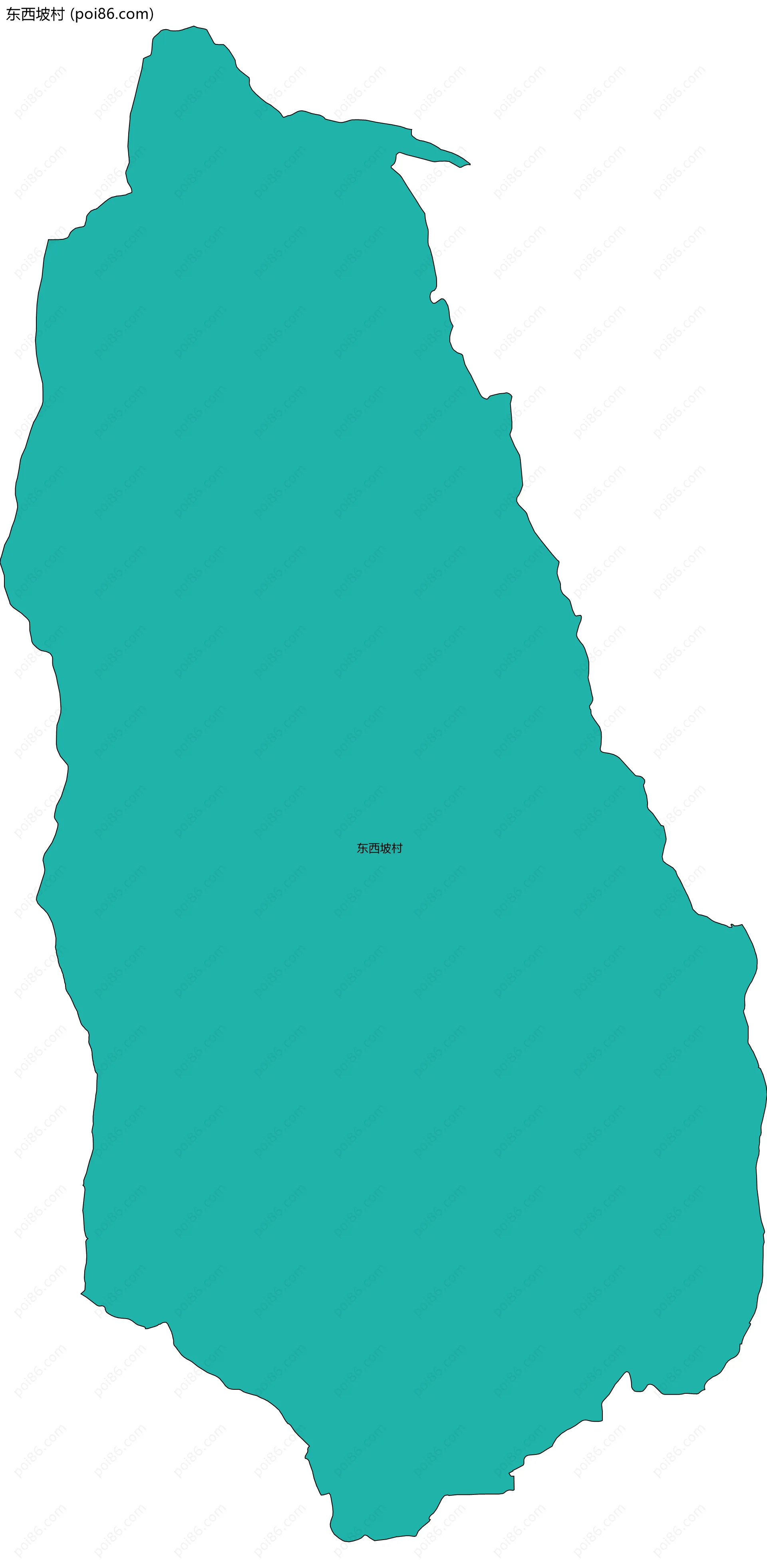东西坡村边界地图