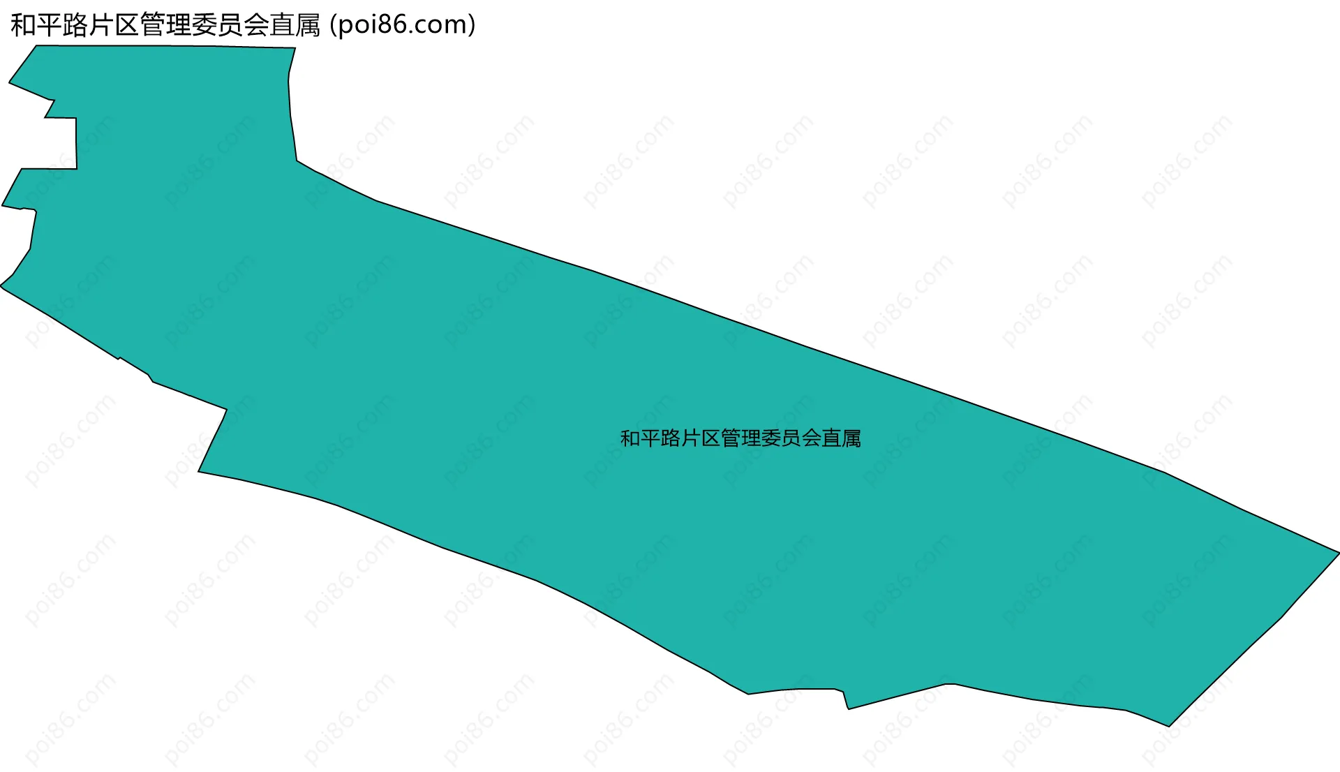 和平路片区管理委员会直属边界地图