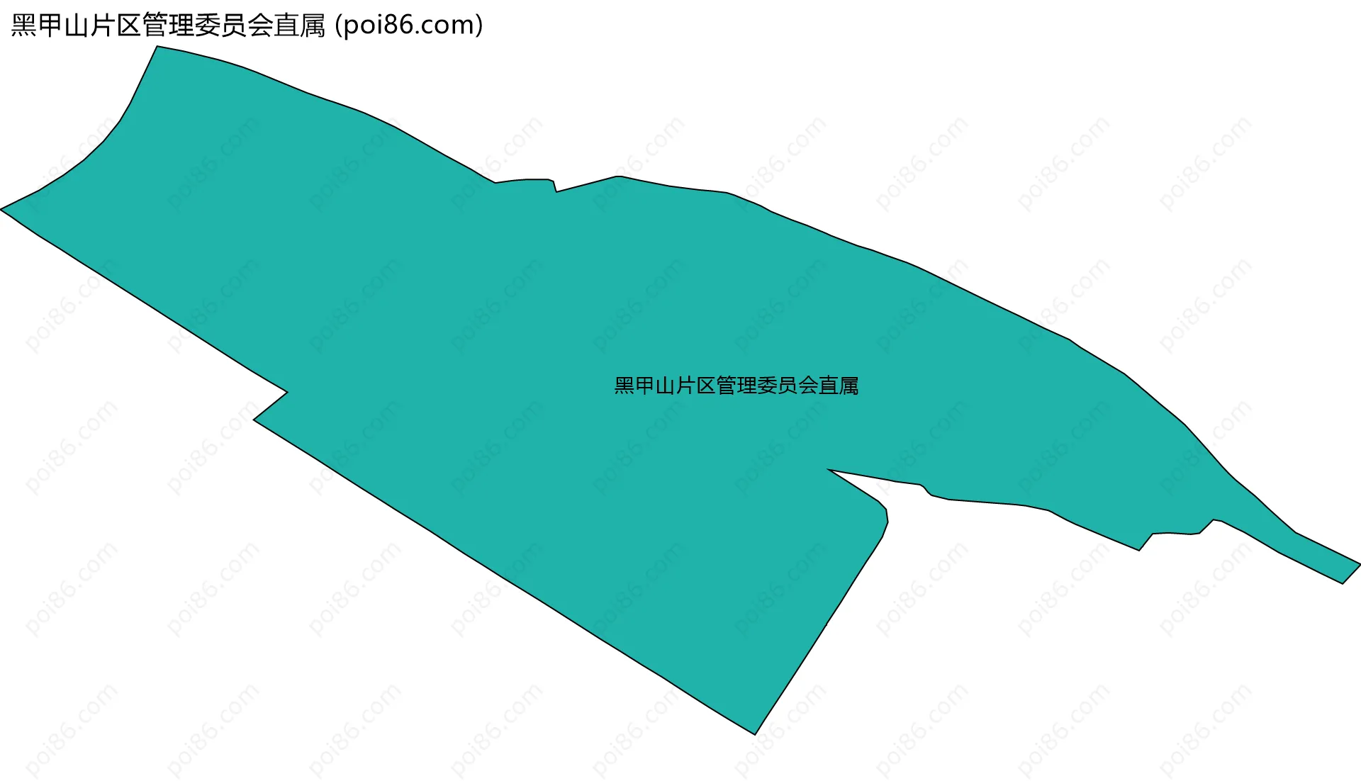 黑甲山片区管理委员会直属边界地图