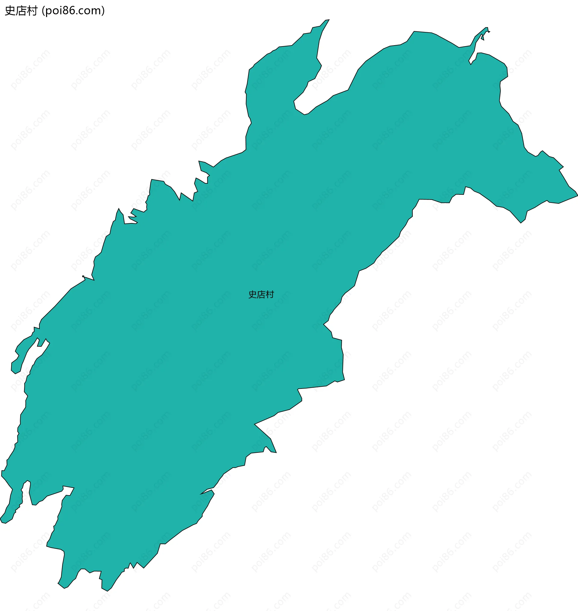 史店村边界地图