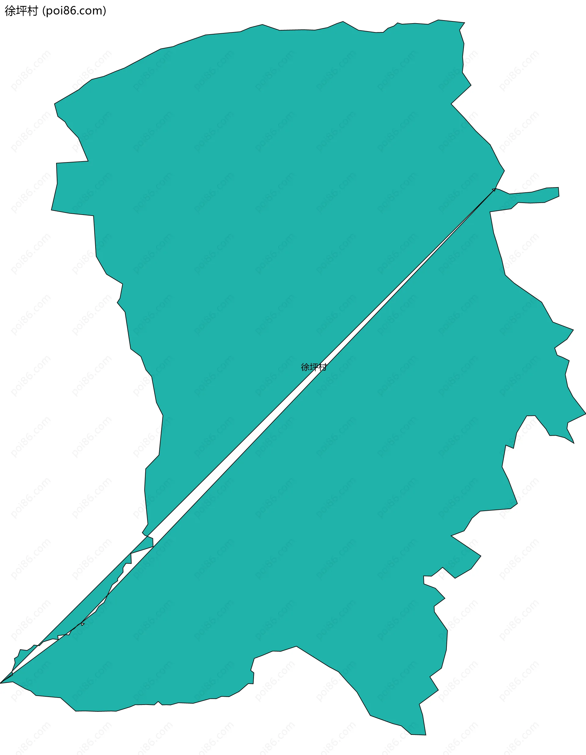 徐坪村边界地图