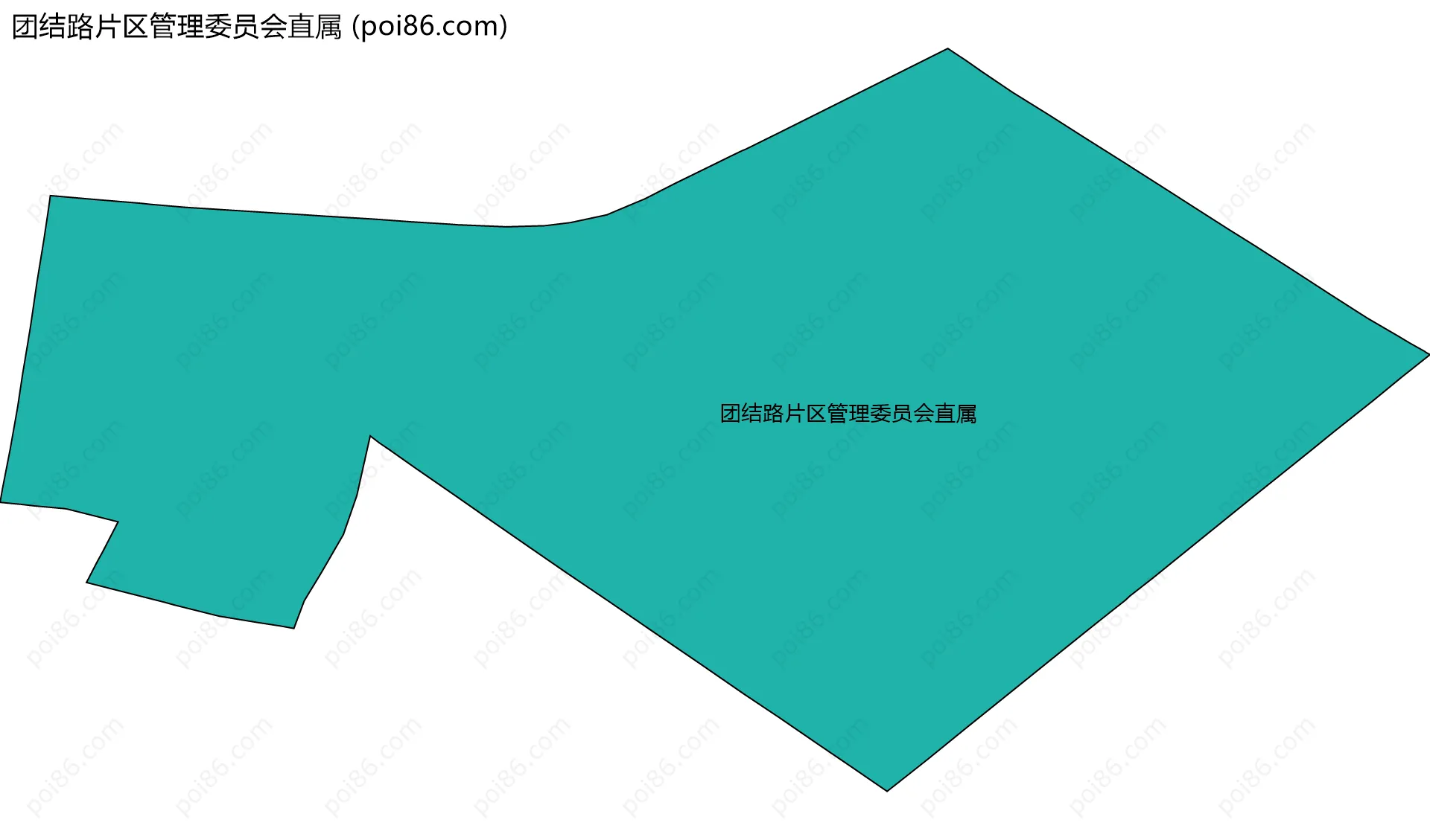 团结路片区管理委员会直属边界地图
