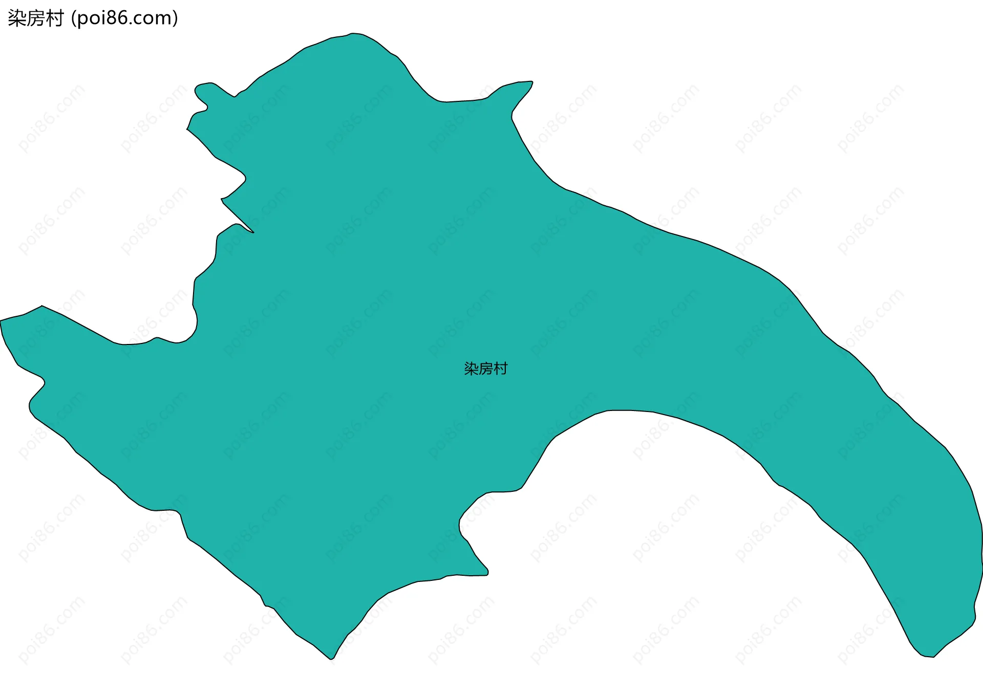 染房村边界地图