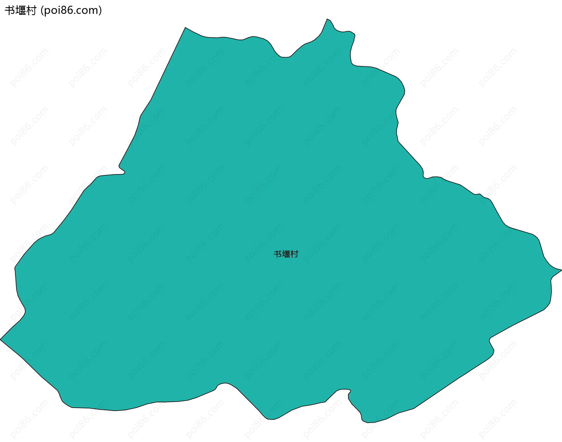 书堰村边界地图