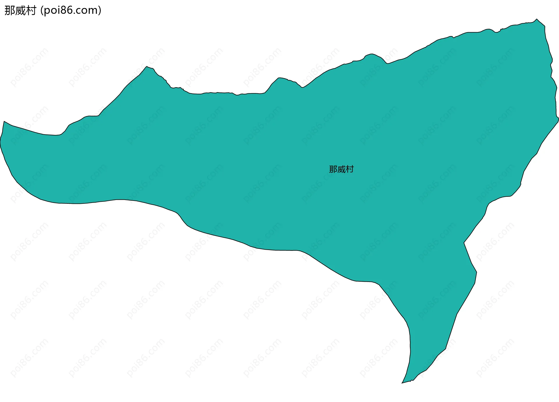 那威村边界地图