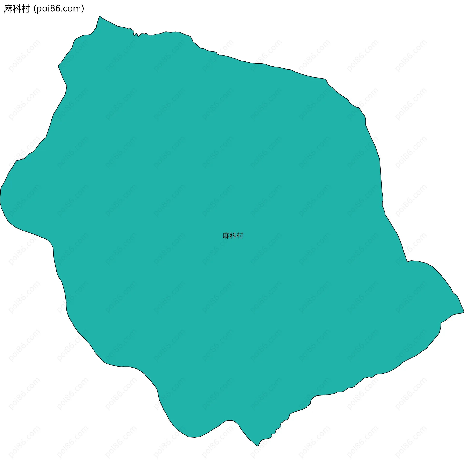 麻科村边界地图