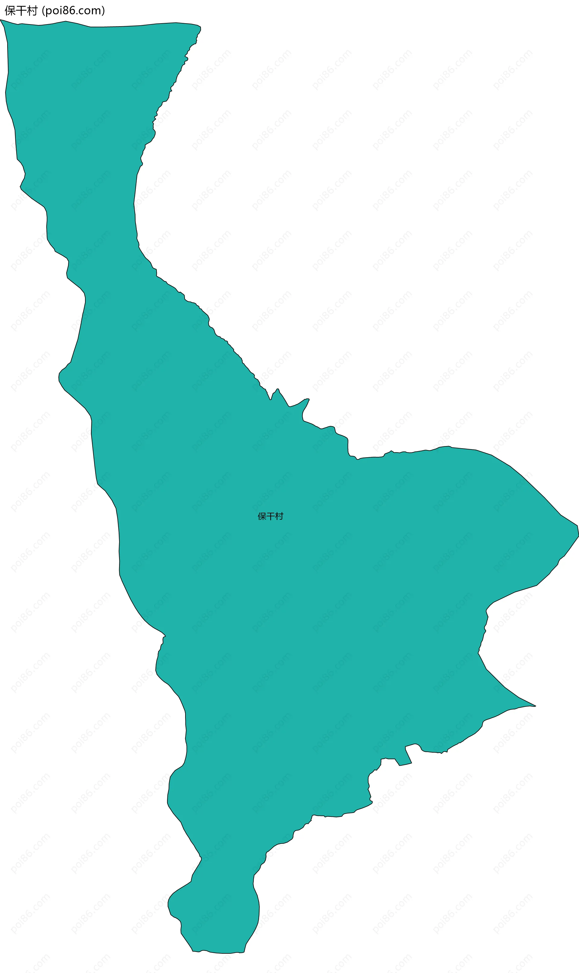 保干村边界地图